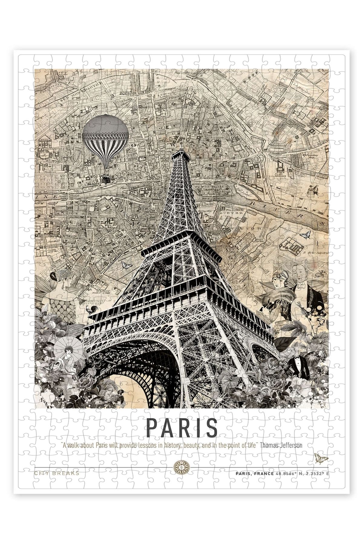 Jeronkarji Paris City Break II 500 Parça Puzzle Yapboz Şehir Manzara Temalı Hobilik