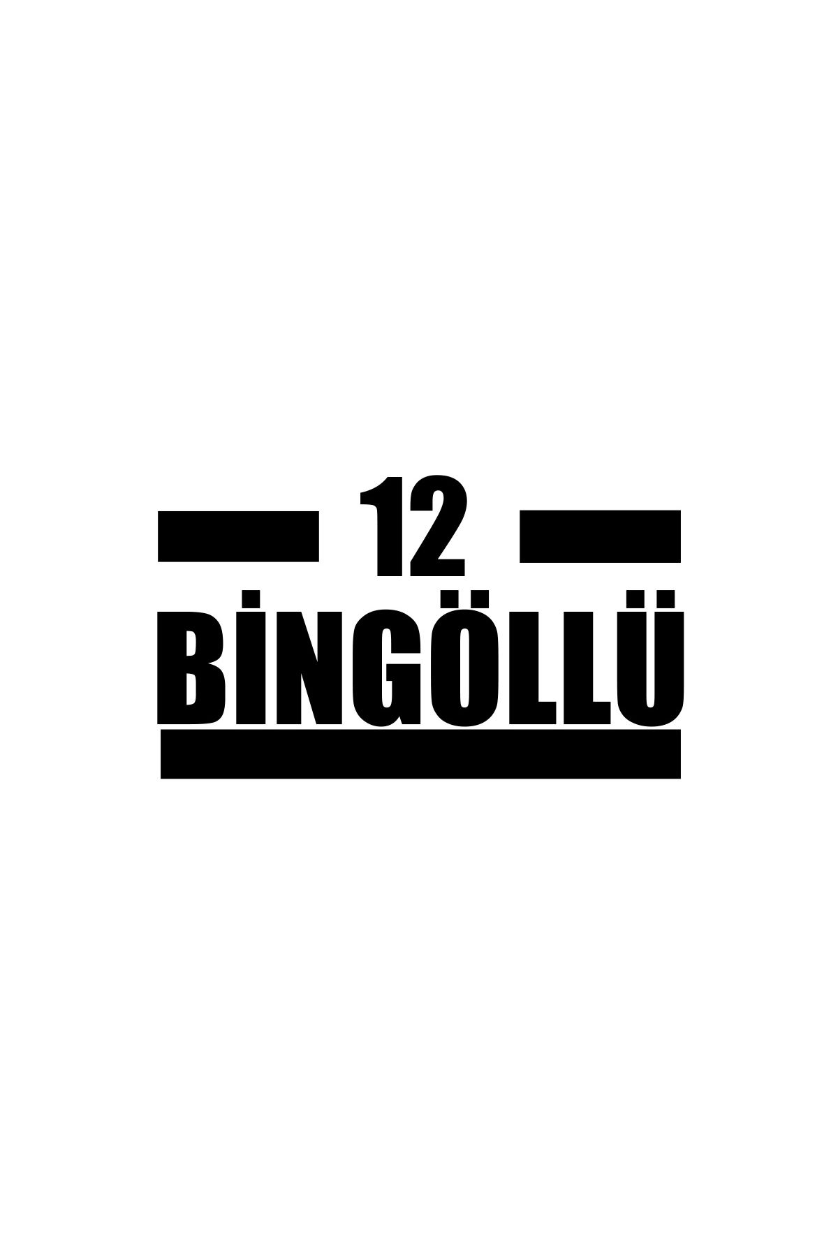 Reysa Tasarım 12 Bingöllü Araba Sticker 17x17 Cm Siyah