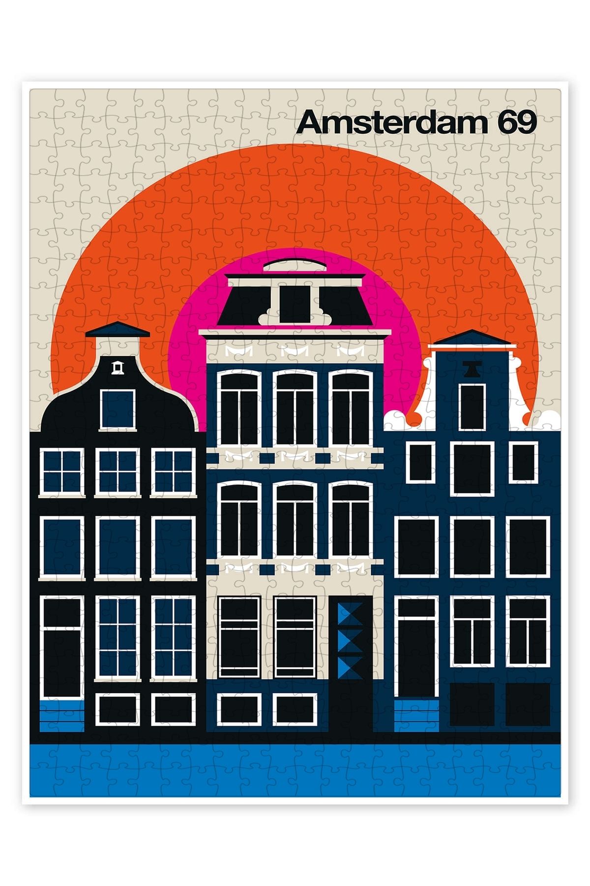 Jeronkarji Amsterdam 69 500 Parça Puzzle Yapboz Şehir Manzara Temalı Hobilik