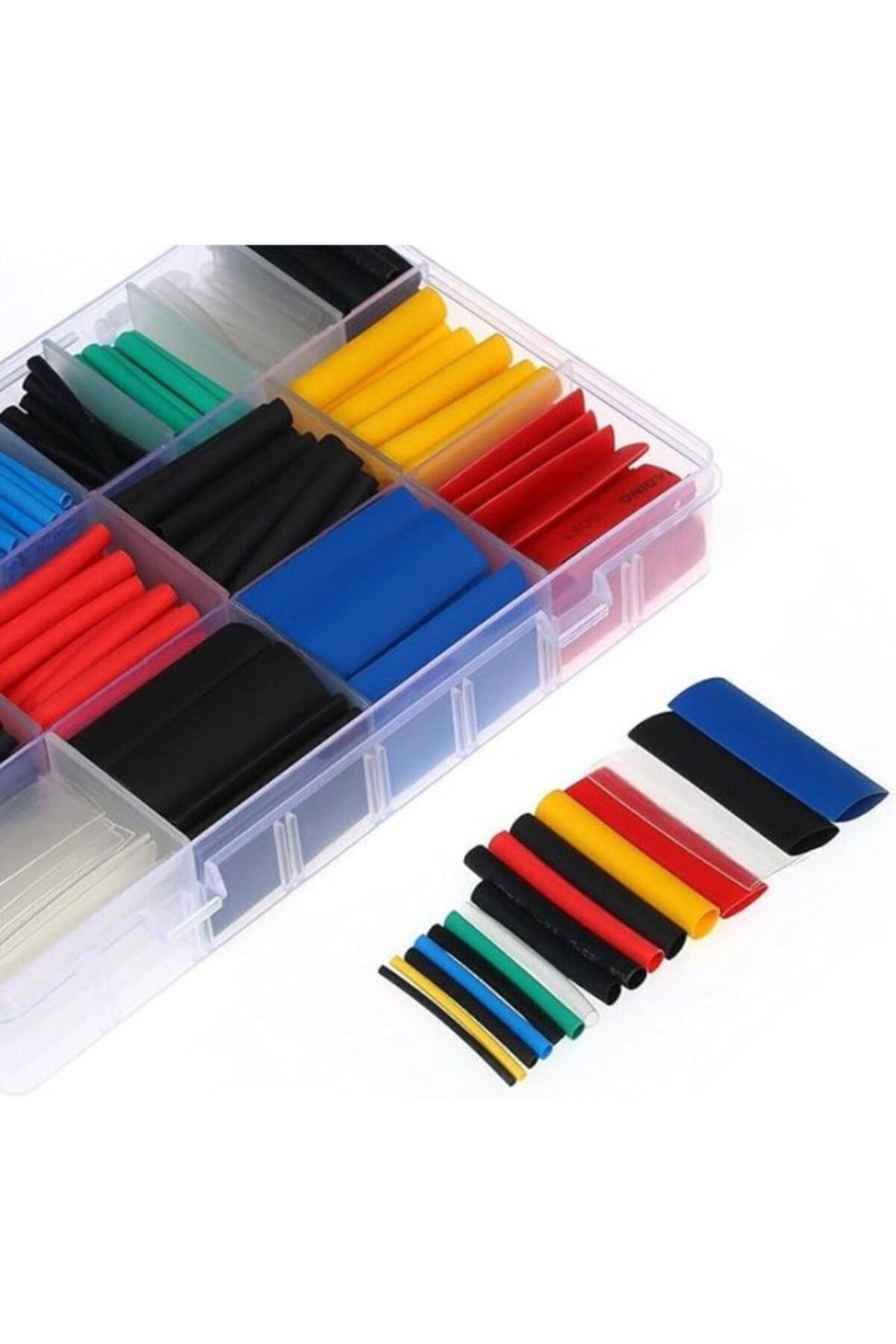 ShopZum Orret Home 560 Parça Isıyla Daralan Makaron Kablo Koruyucu Set, Elektrik Kablosu Için Isıya