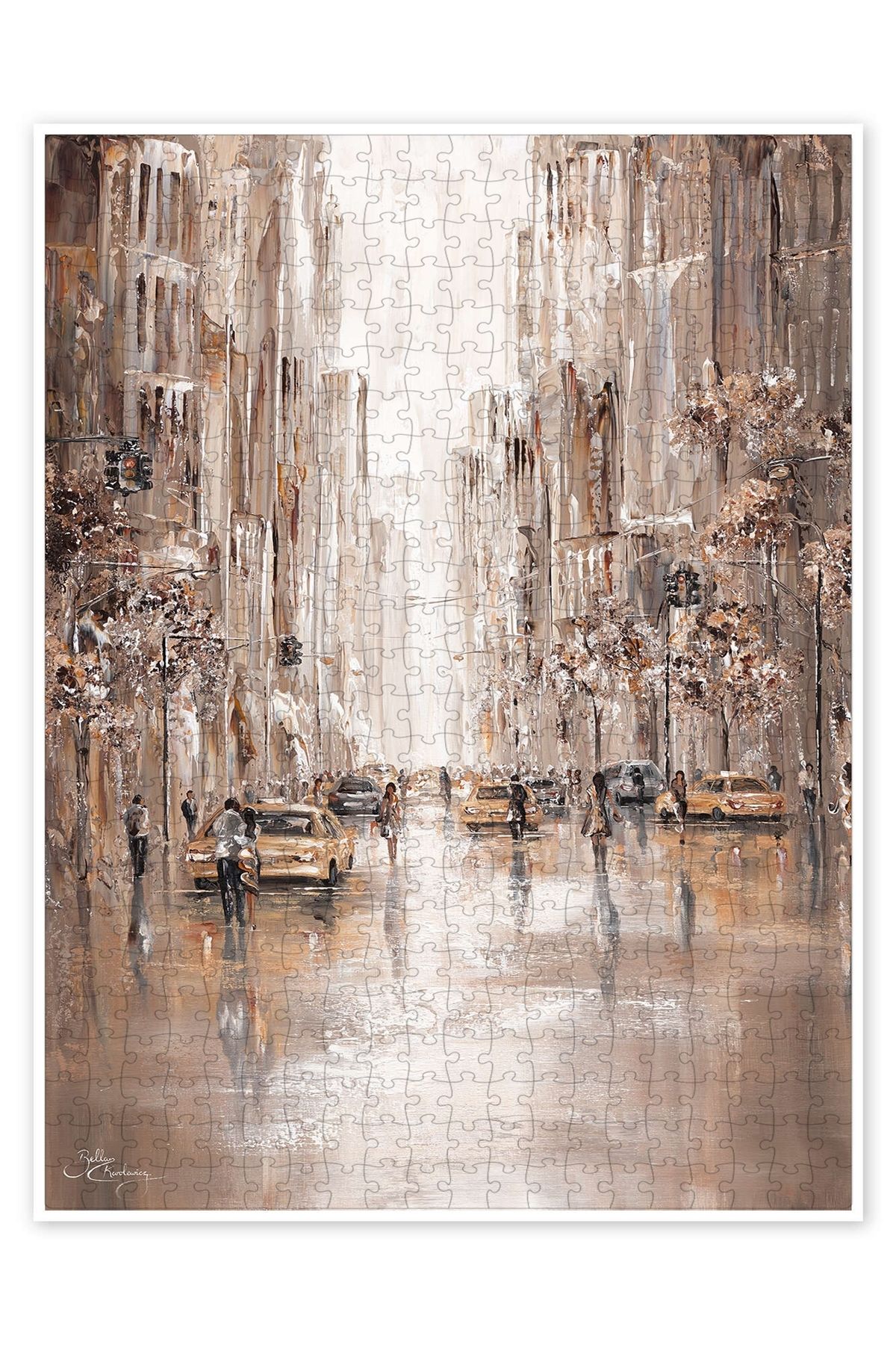 Jeronkarji City Vibes, New York 500 Parça Puzzle Yapboz Şehir Manzara Temalı Hobilik