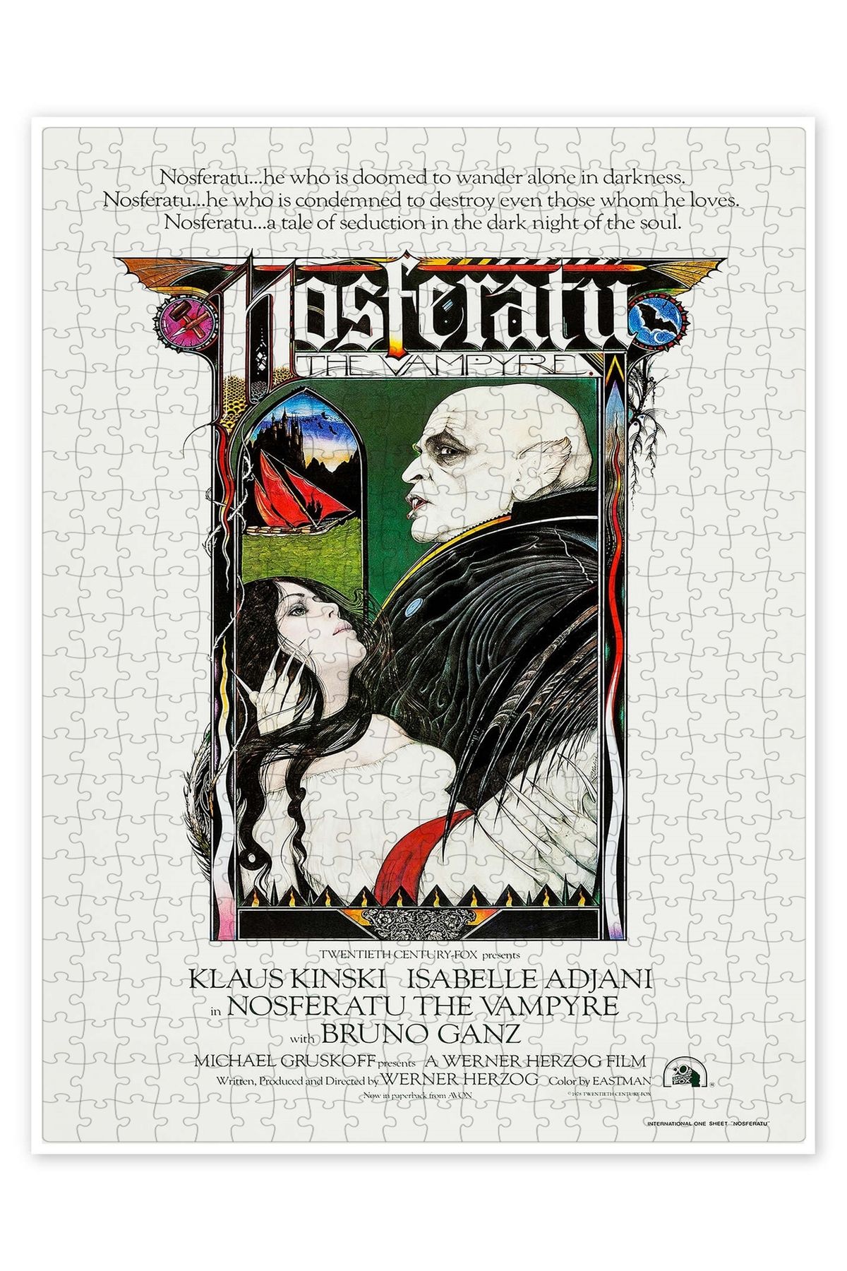 Jeronkarji Nosferatu Vampir 500 Parça Puzzle Yapboz Klasik Film Temalı