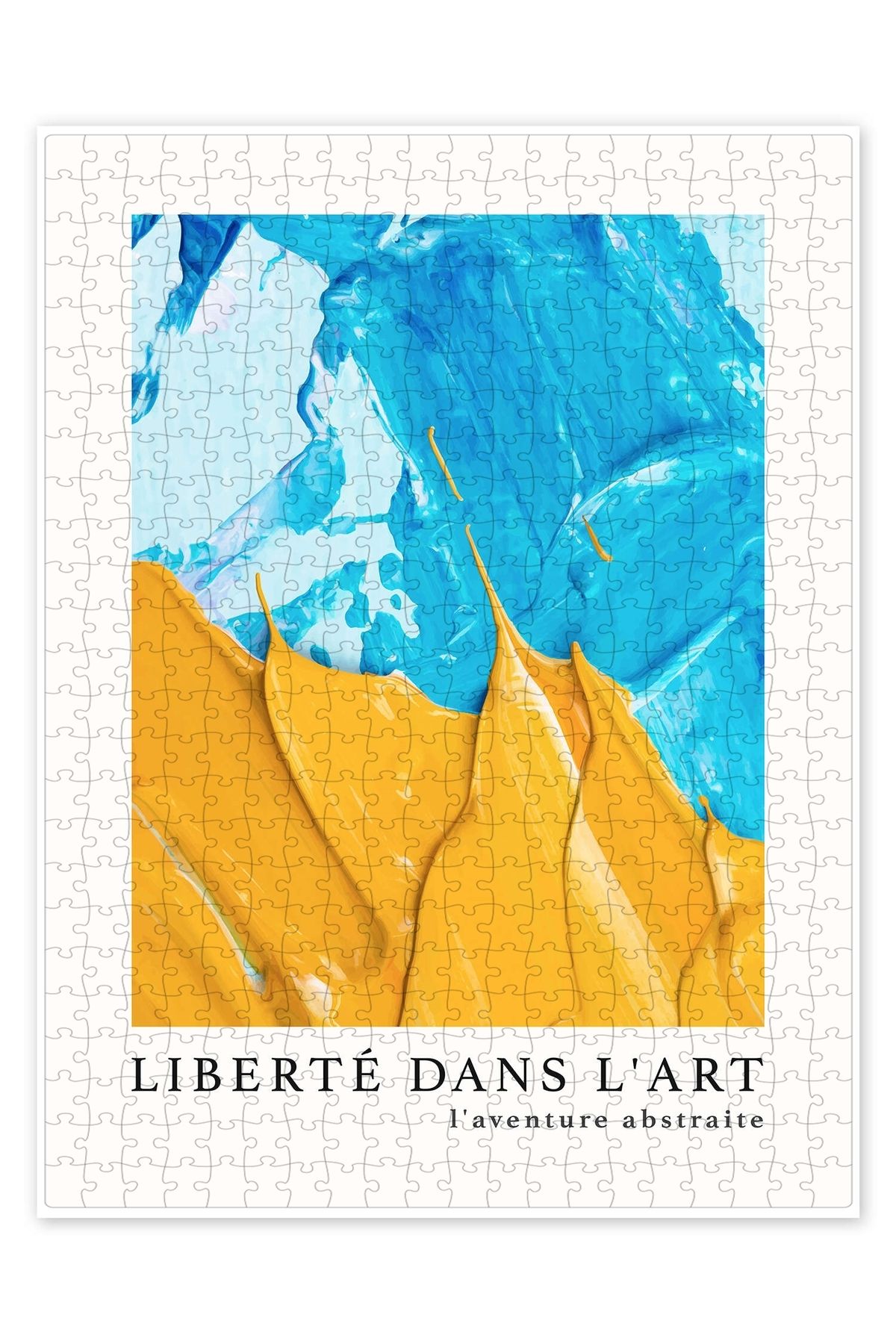 Jeronkarji Liberté dans l'art n° 10 500 Parça Puzzle Yapboz Bohem Soyut Sanat Temalı