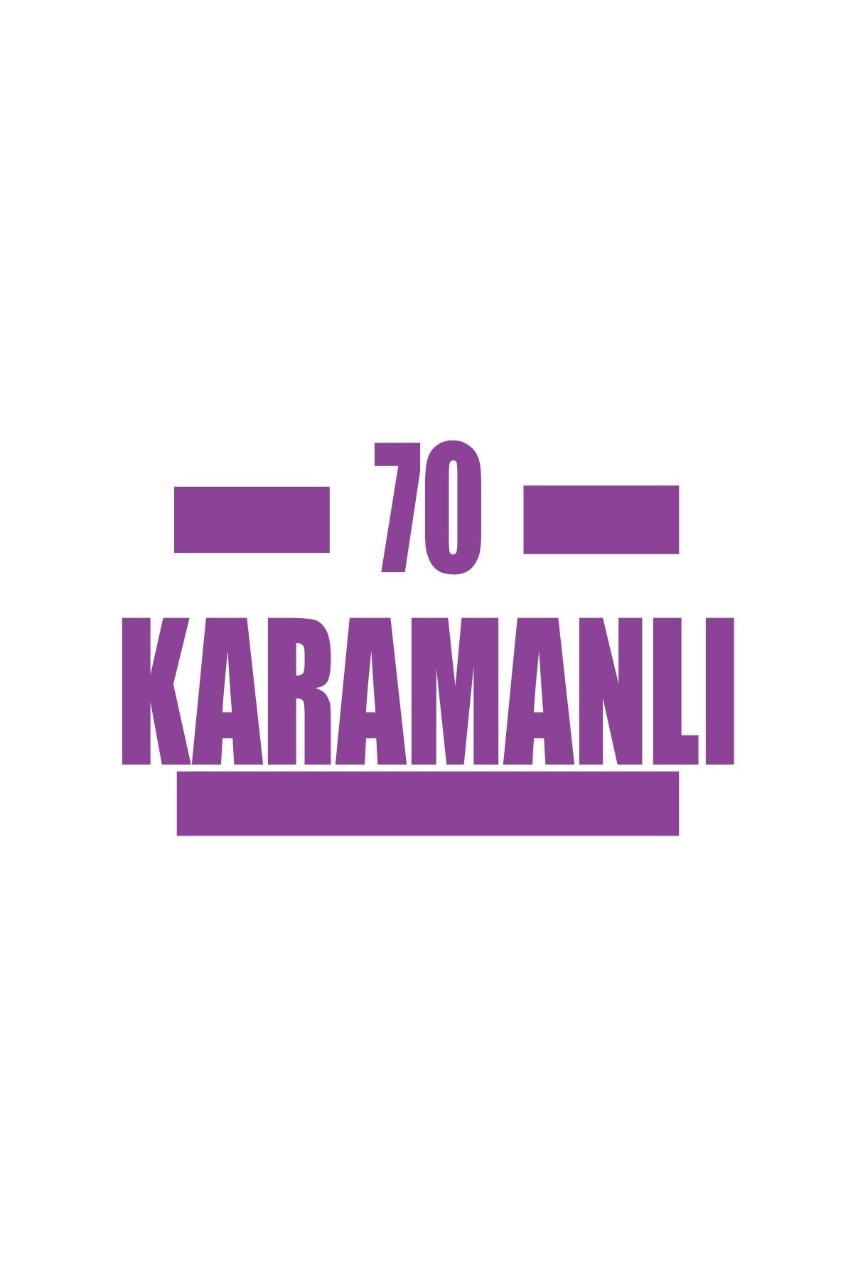 Reysa Tasarım 70 Karamanlı Araba Sticker 17x17 Cm Mor