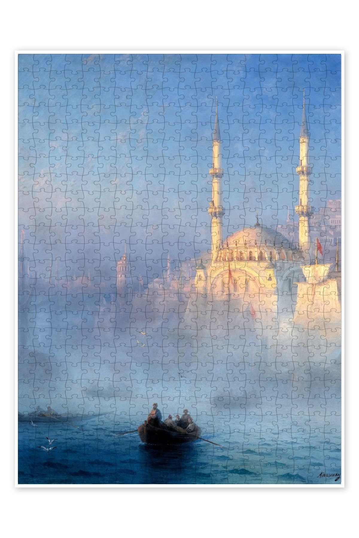 Jeronkarji Konstantinopolis, Nusretiye Camii 500 Parça Puzzle Yapboz Şehir Manzara Temalı Hobilik