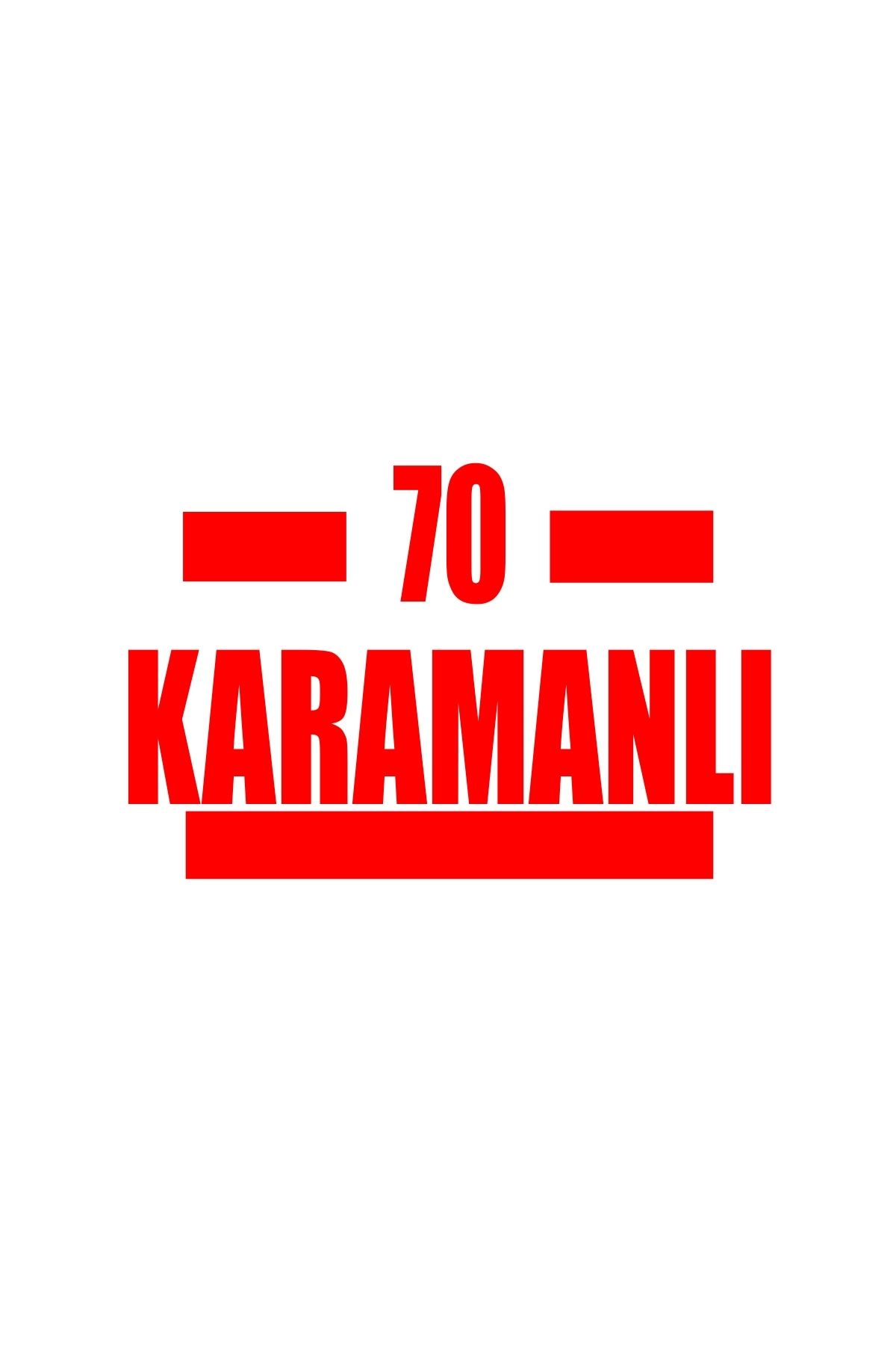 Reysa Tasarım 70 Karamanlı Araba Sticker 17x17 Cm Kırmızı