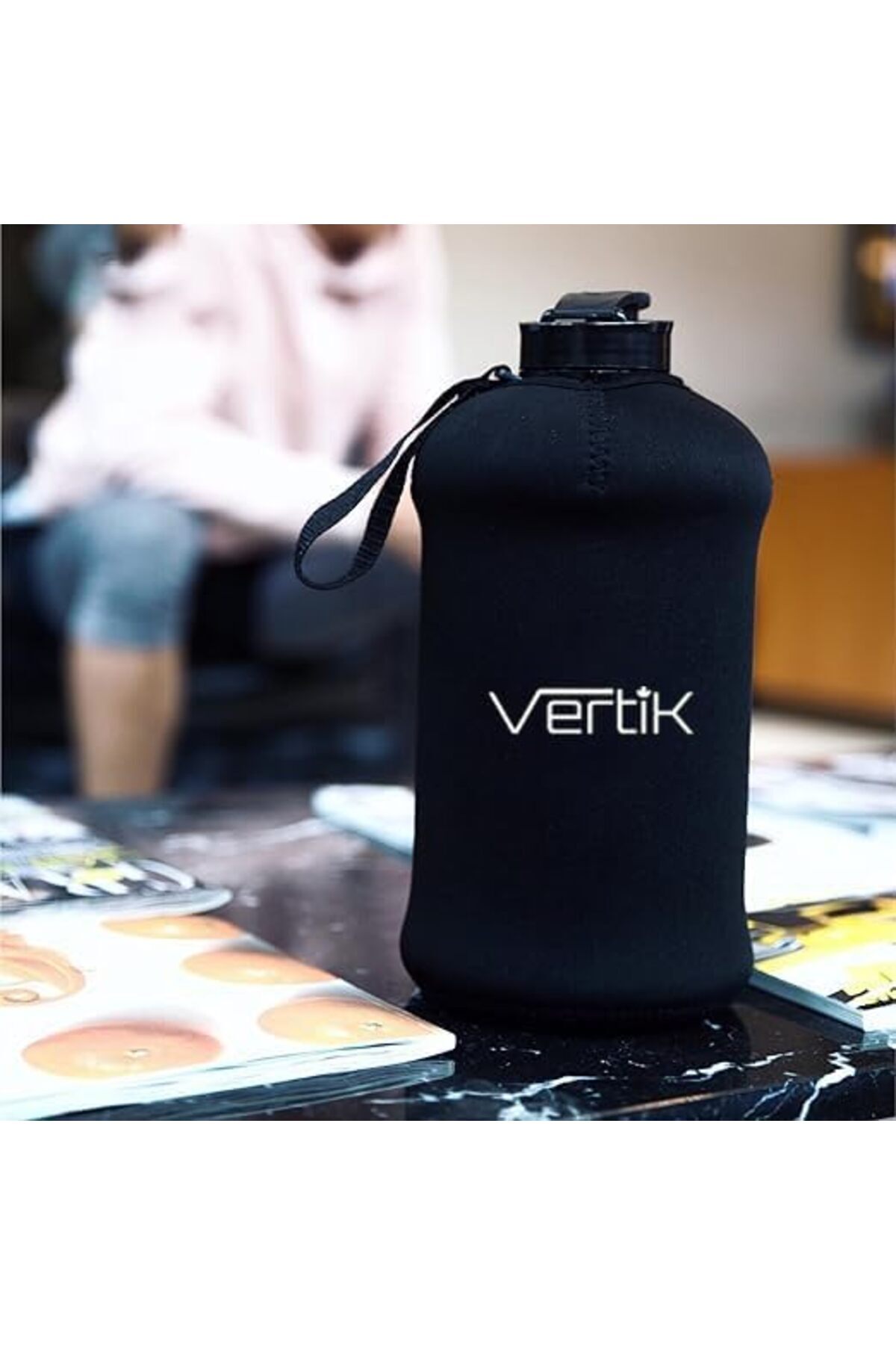 Generic-VERTIK Sports Water Bottle (2.2 Liter) | Half Gallon | Hydro Flask, Large Reusable Bottles | Eco-Fri 5