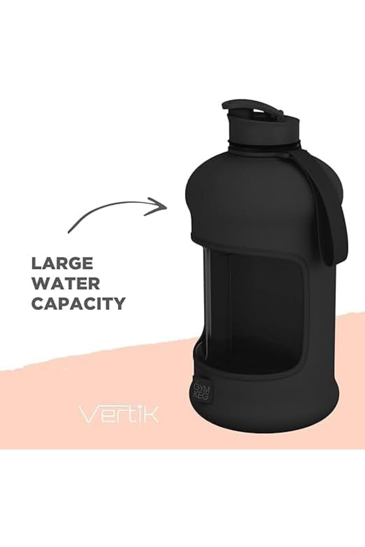 Generic-VERTIK Sports Water Bottle (2.2 Liter) | Half Gallon | Hydro Flask, Large Reusable Bottles | Eco-Fri 4