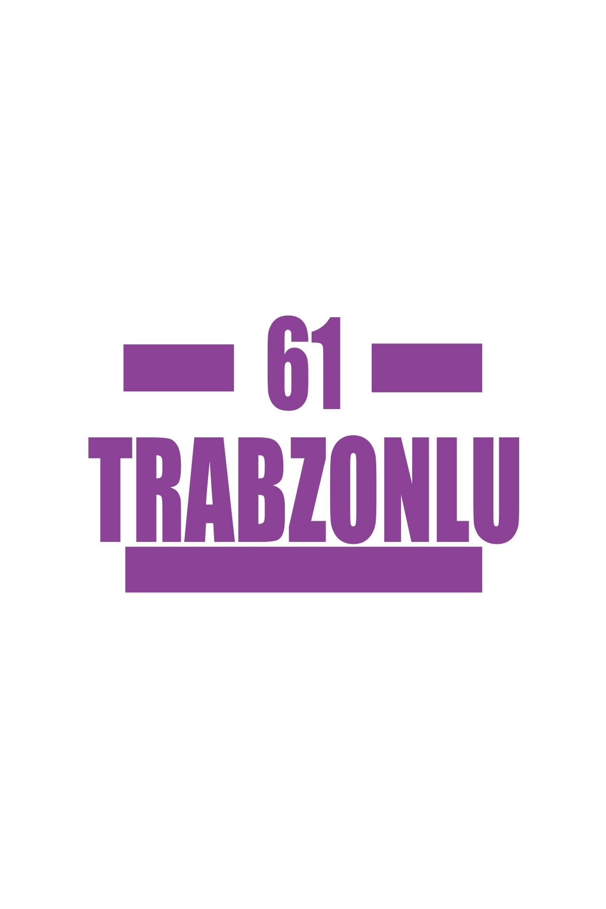 Reysa Tasarım 61 Trabzonlu Araba Sticker 17x17 Cm Mor