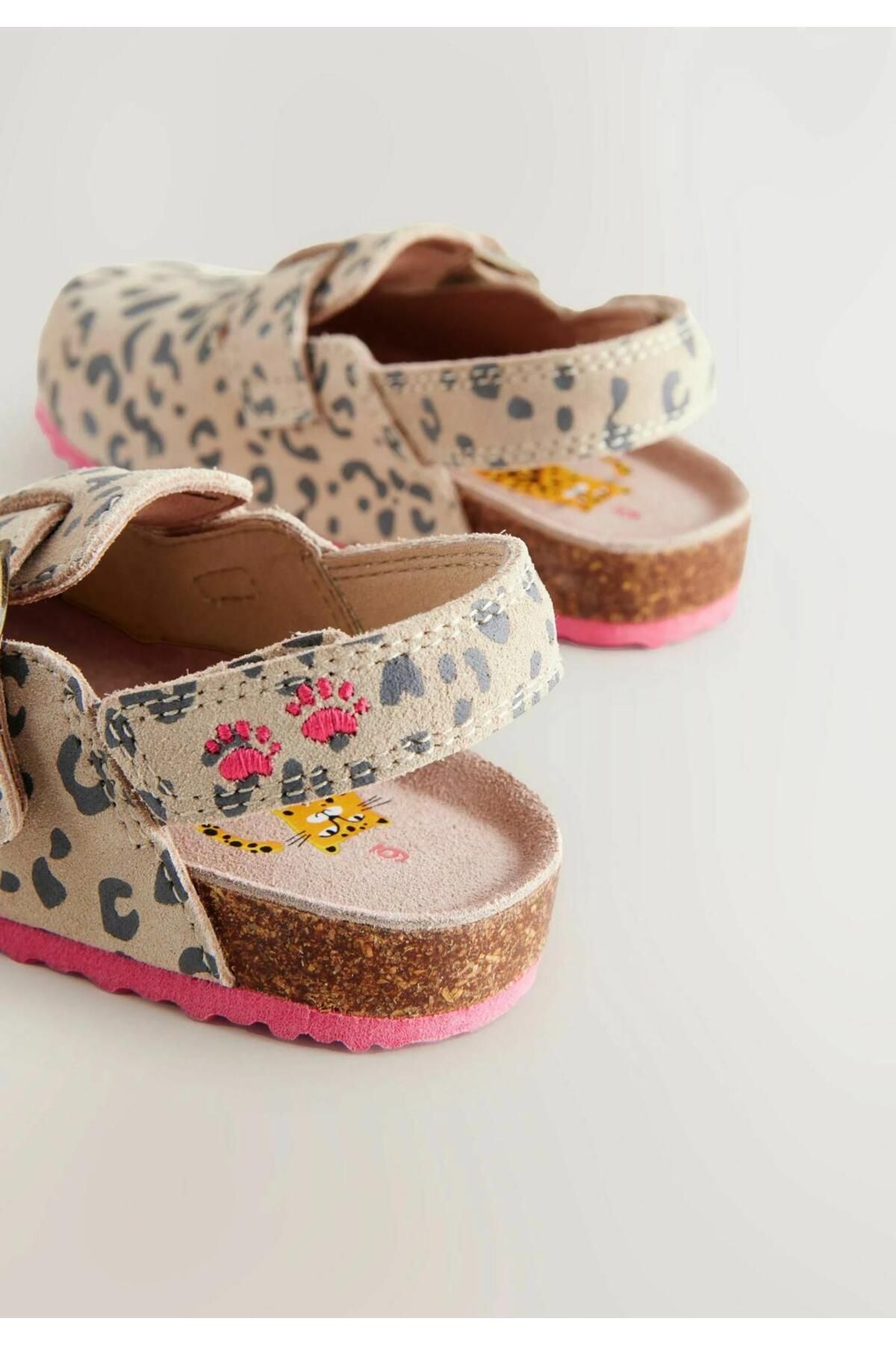 Next Baby-Animal Patterned Cork Sole Slippers / Sandals 3