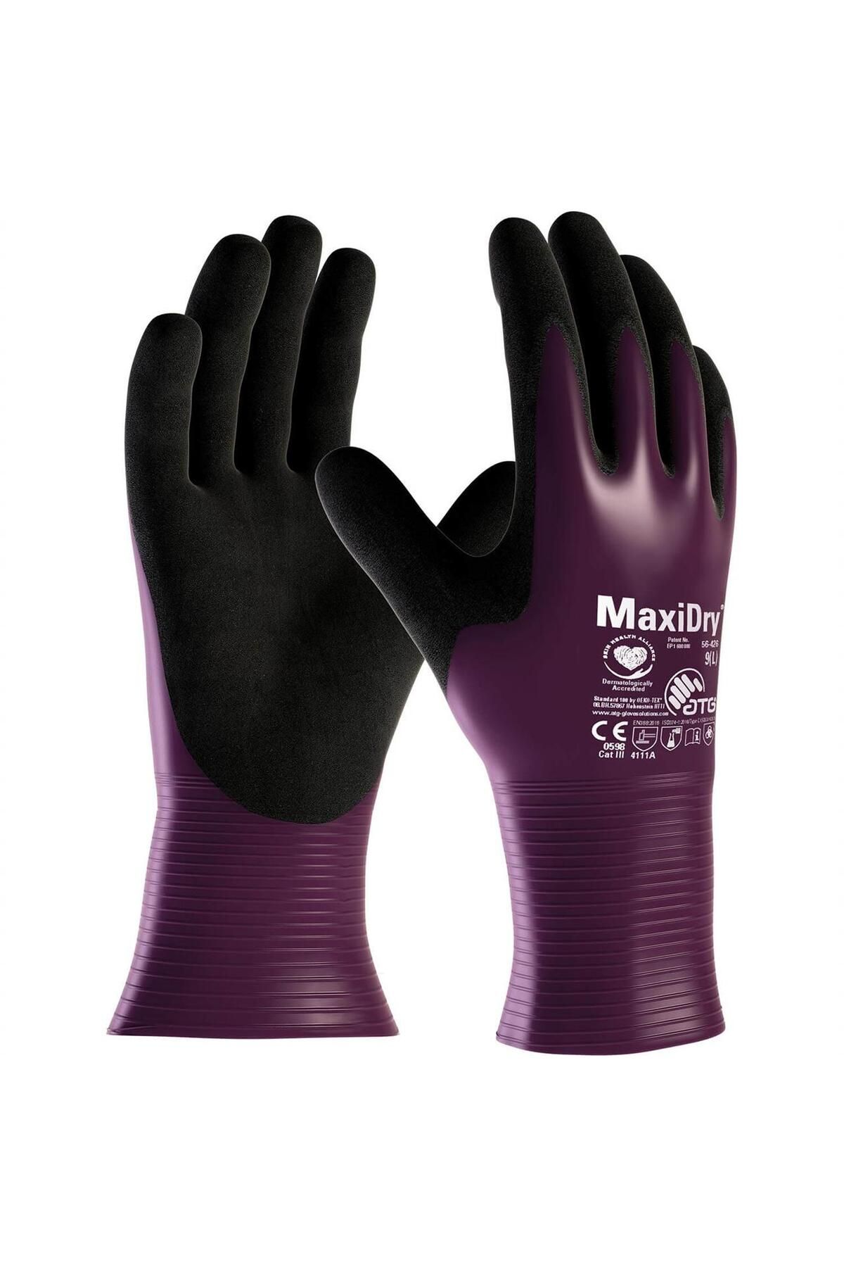 ATG Maxidry® 56-426 Süper Ince Yağ Ve Sıvı Geçirmez Kimyasal Dayanımlı Iş Eldiveni