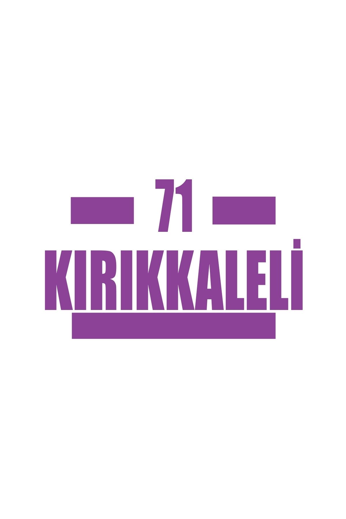 Reysa Tasarım 71 Kırıkkaleli Araba Sticker 17x17 Cm Mor