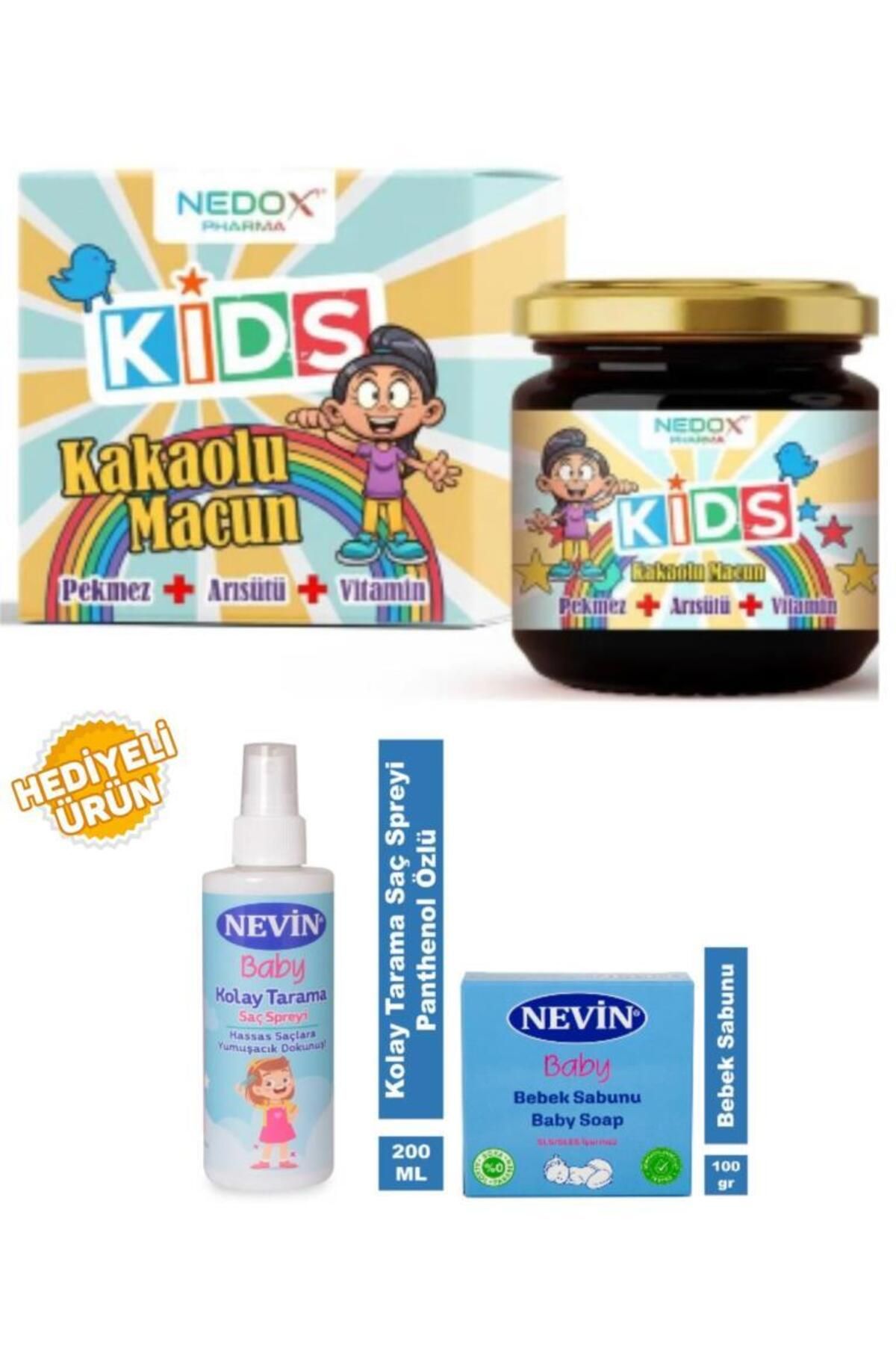 NEDOX Kids Çocuklar Için Özel - Arı Sütü, Pekmez, Bal Ve Vitamin Katkılı Kakaolu Macun