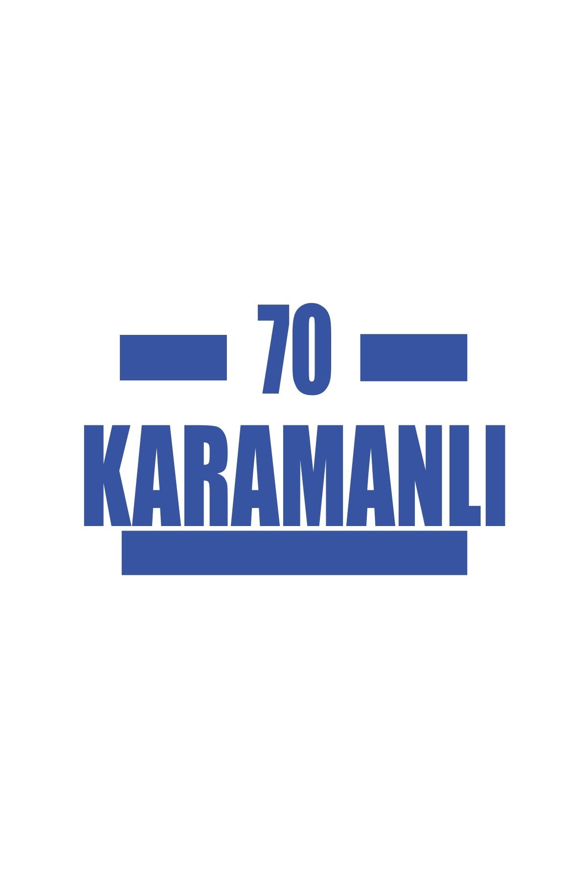 Reysa Tasarım 70 Karamanlı Araba Sticker 17x17 Cm Mavi