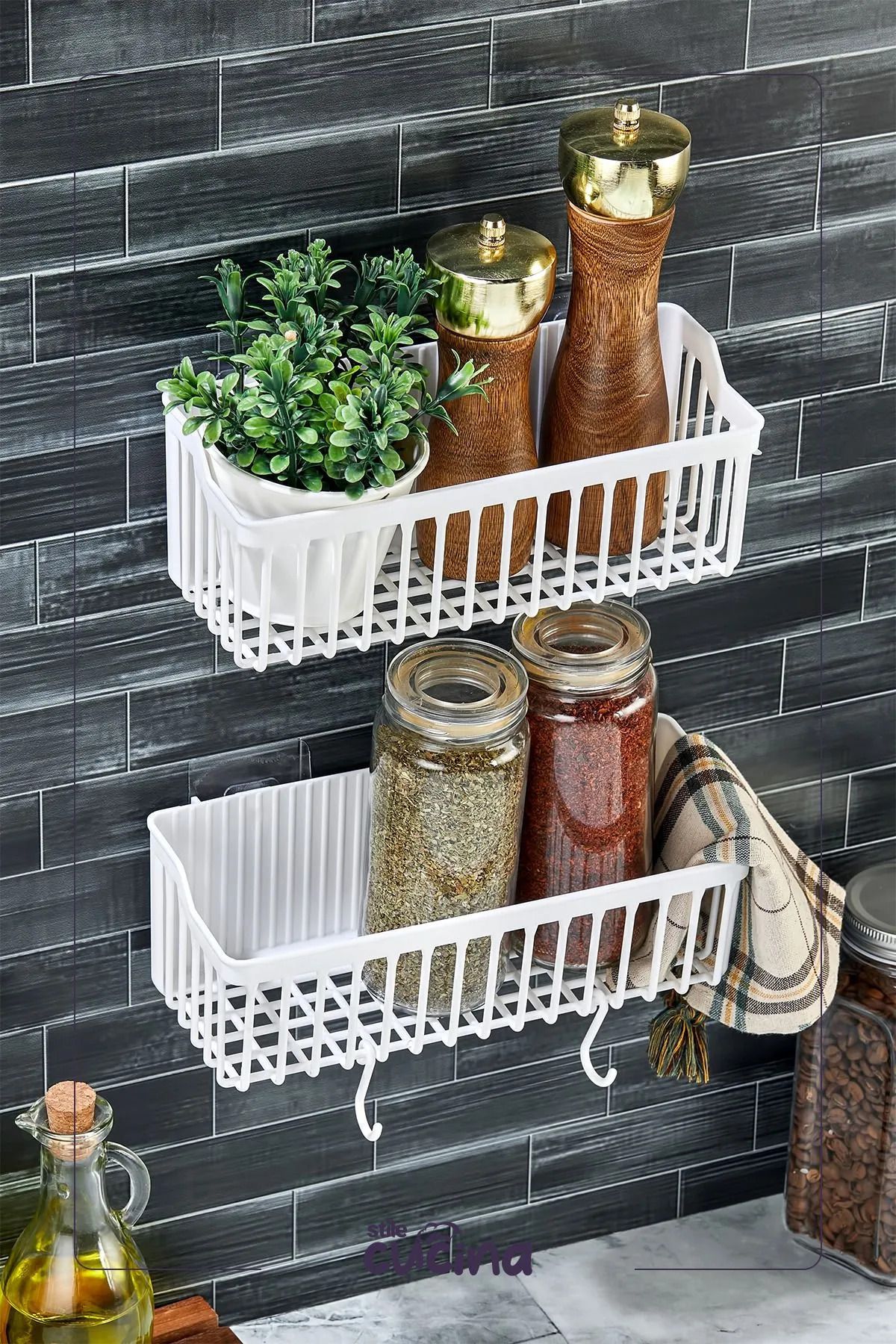 ViATOM 2'li Duş Rafı Düzenleyici Organizer Banyo Rafı Organizer Şampuanlık
