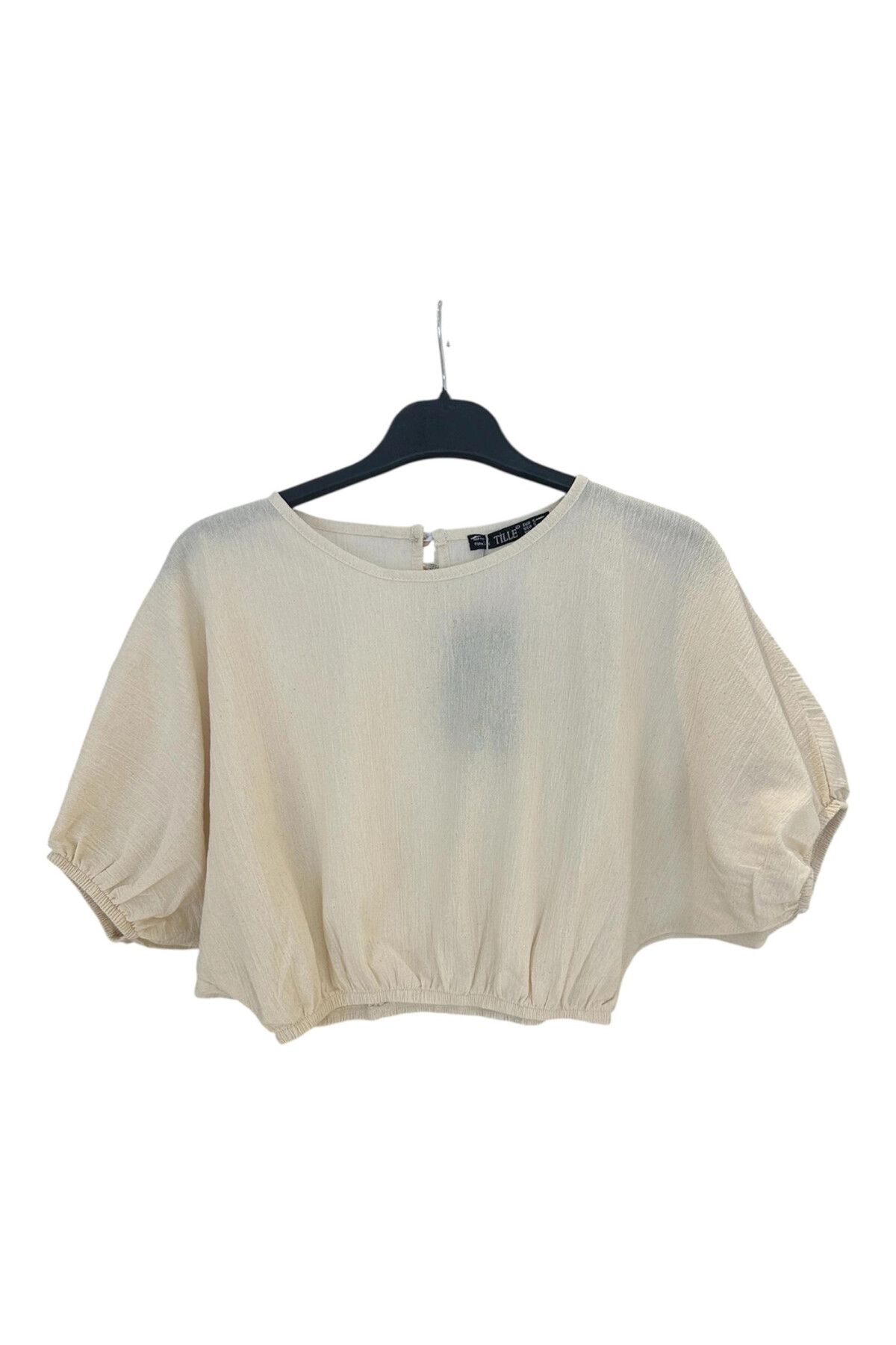 Hasenna 1039 KOLU VE BELİ LASTİKLİ CROP