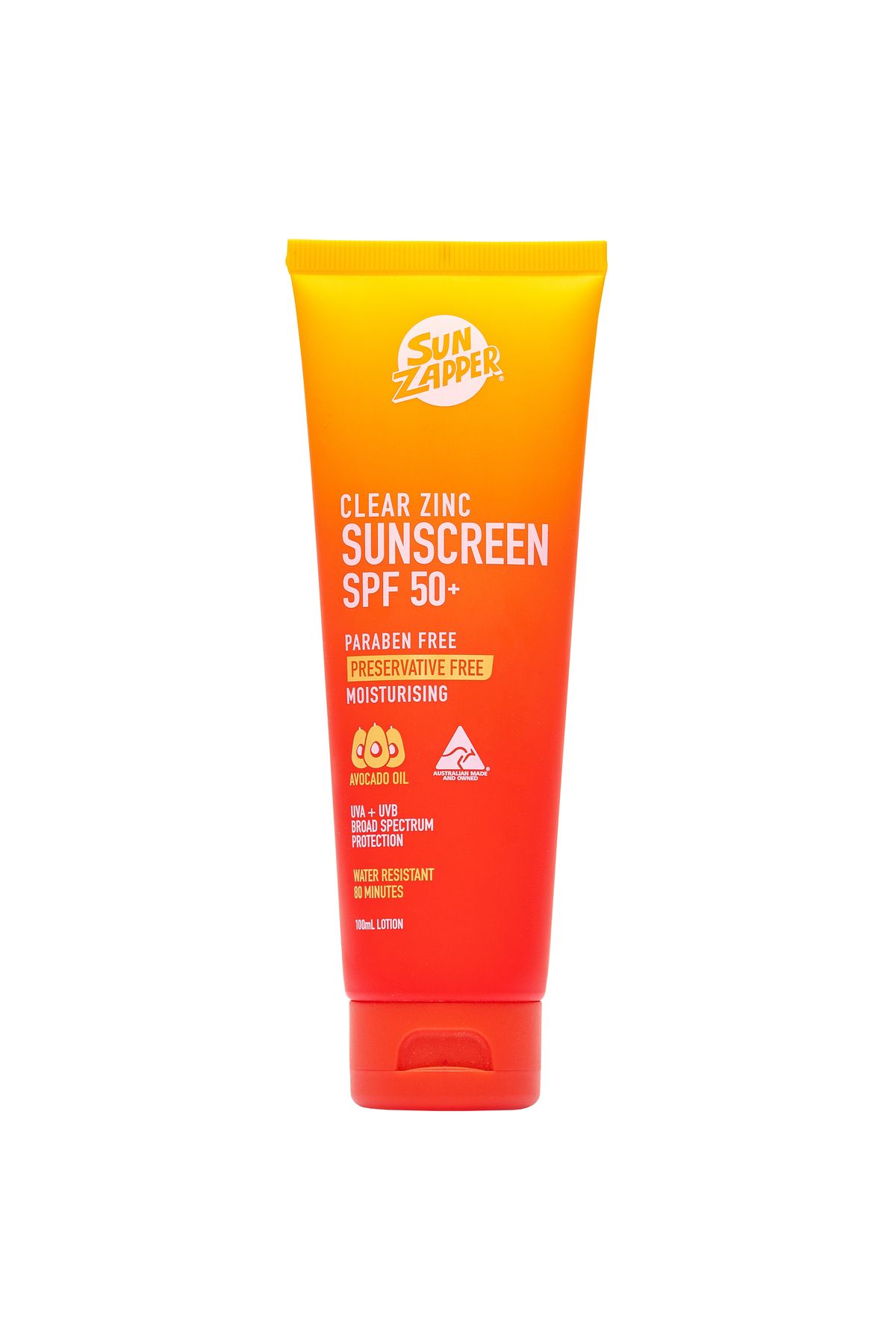 Sun Zapper Clear Zinc Sunscreen Lotion SPF50+ 100ml
