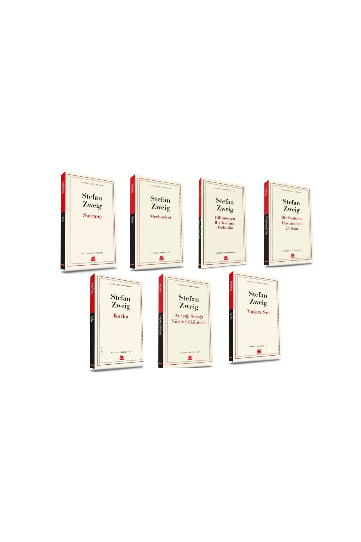 Kırmızı Kedi Yayınları Stefan Zweig Seti 8 Kitap
