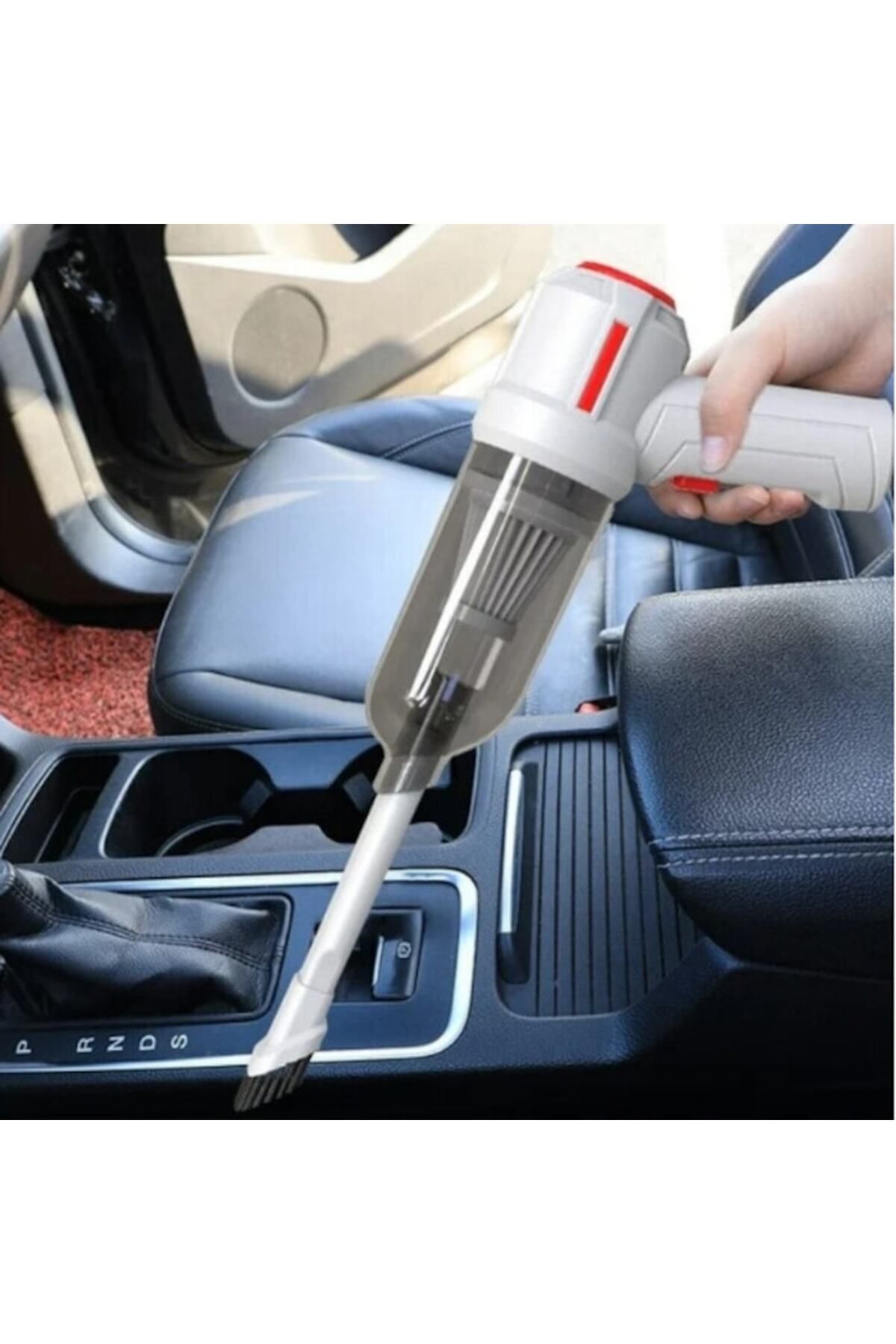 HOZRO-Aspirator mic de mana Hozro, 120W putere, portabil, fara fir pentru masina sau casa, reincarcabil cu 3