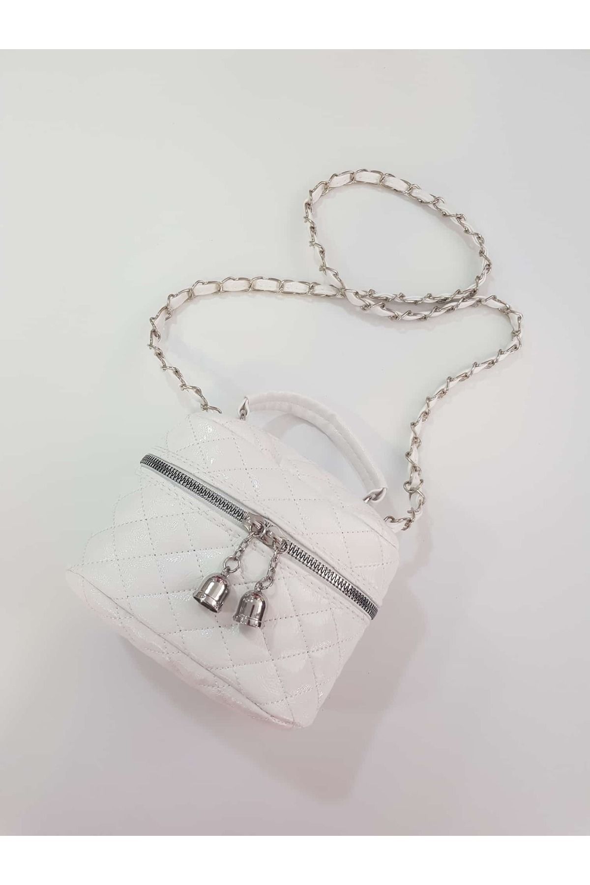 GÜLÇEM butik Kadın Mini Omuz Çantası Sote Beyaz