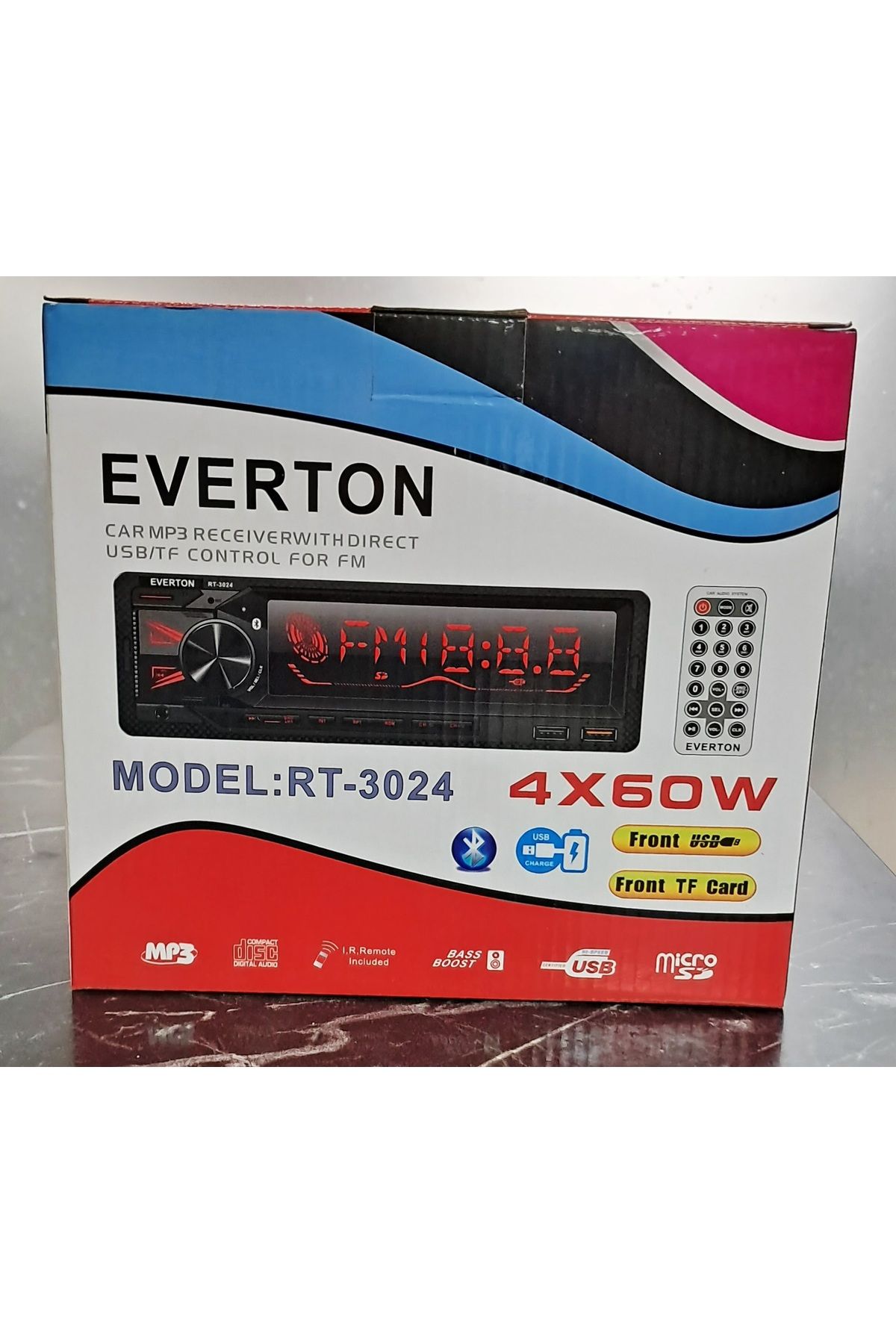 metroser Everton çift usb/aux/fm /sd bluetooth özellikli 4x60watt oto teyp