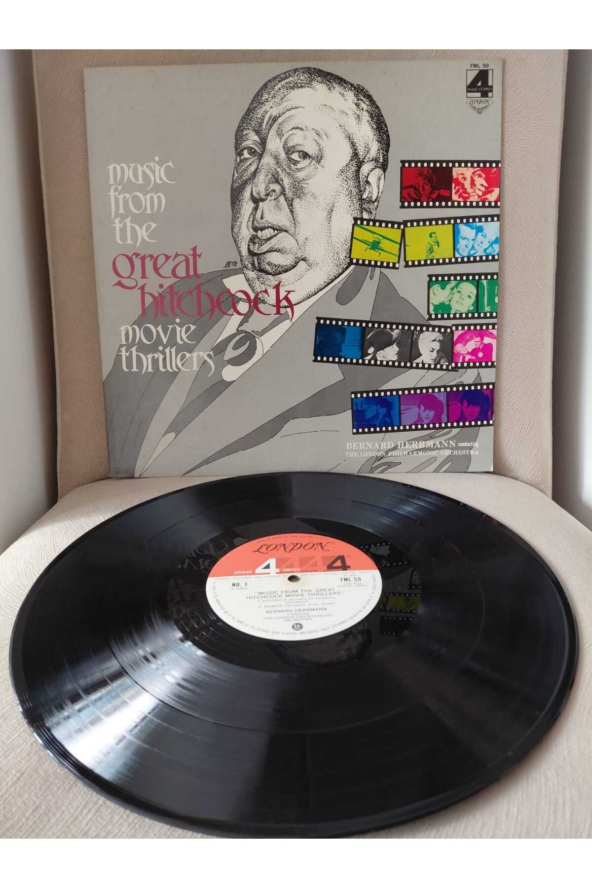 Plakperest Alfred Hitchcock Film Müzikleri – Bernard Herrmann - 1976 Japonya Basım LP Albüm Plak-2.el