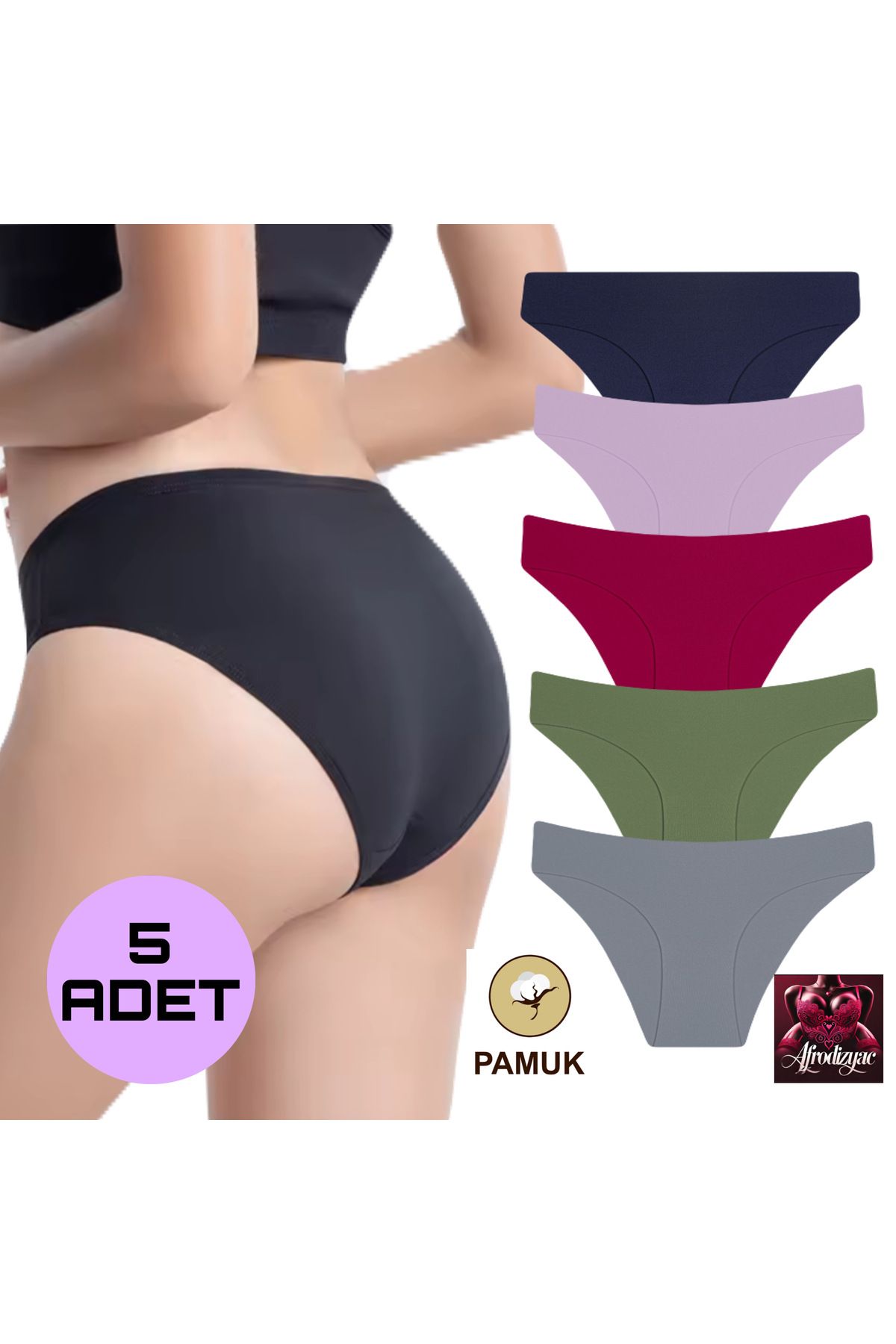 Afrodizyac 5'li Günlük Pamuk Slip (extra Esnek Ve Yumuşak)