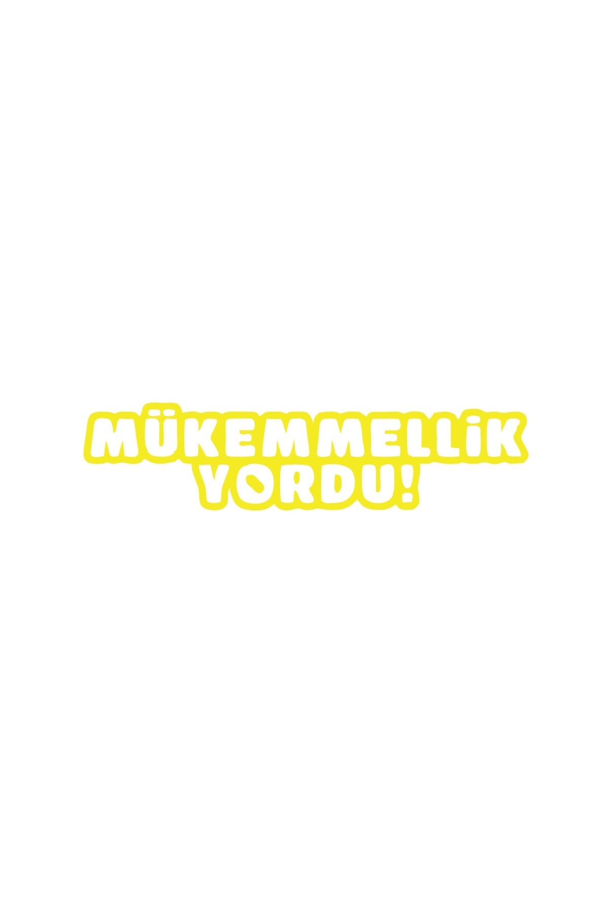Reysa Tasarım Mükemmellik Yordu Araba Sticker 17x17 Cm Sarı
