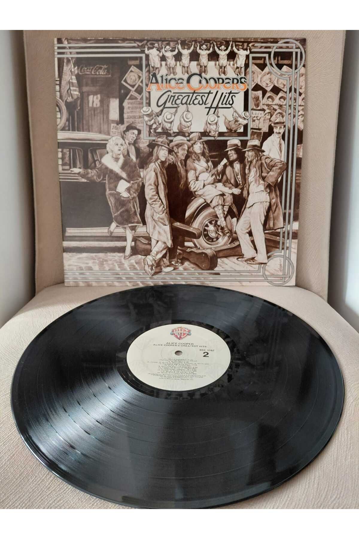 Plakperest ALICE COOPER - Alice Cooper’s Greatest Hits - 1983 USA Basım LP Plak-2.el