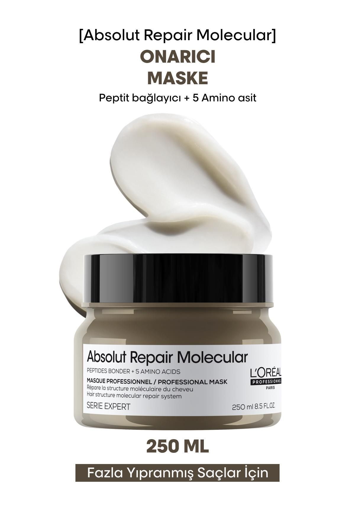L'oreal Professionnel Absolut Repair Molecular Tüm Yıpranmış Saçlar İçin Yoğun Onarıcı Maske 150 ml
