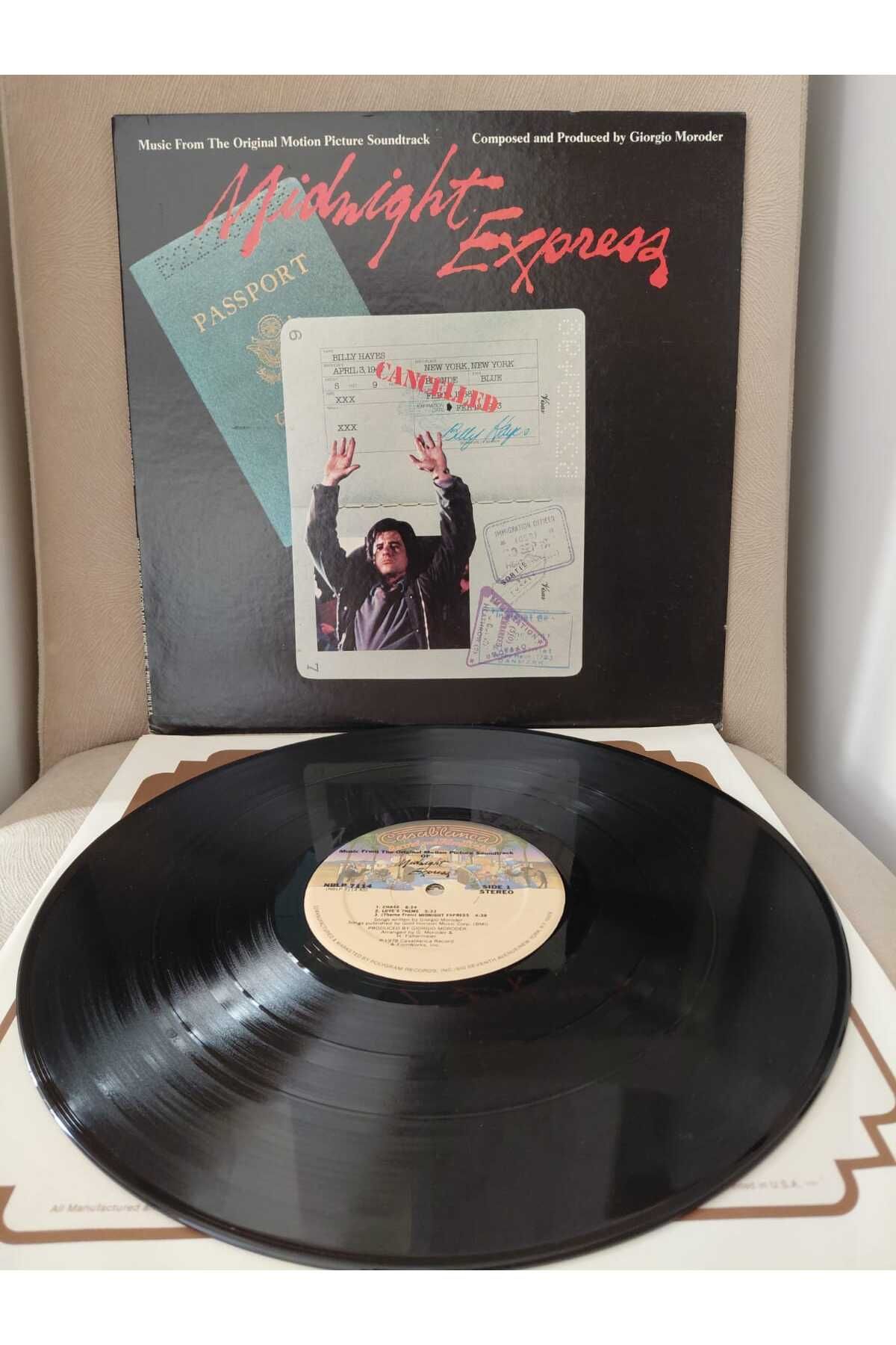 Plakperest MIDNIGHT EXPRESS / Geceyarısı Ekspresi - Soundtrack - 1979 USA Basım LP Plak Albüm-2.el