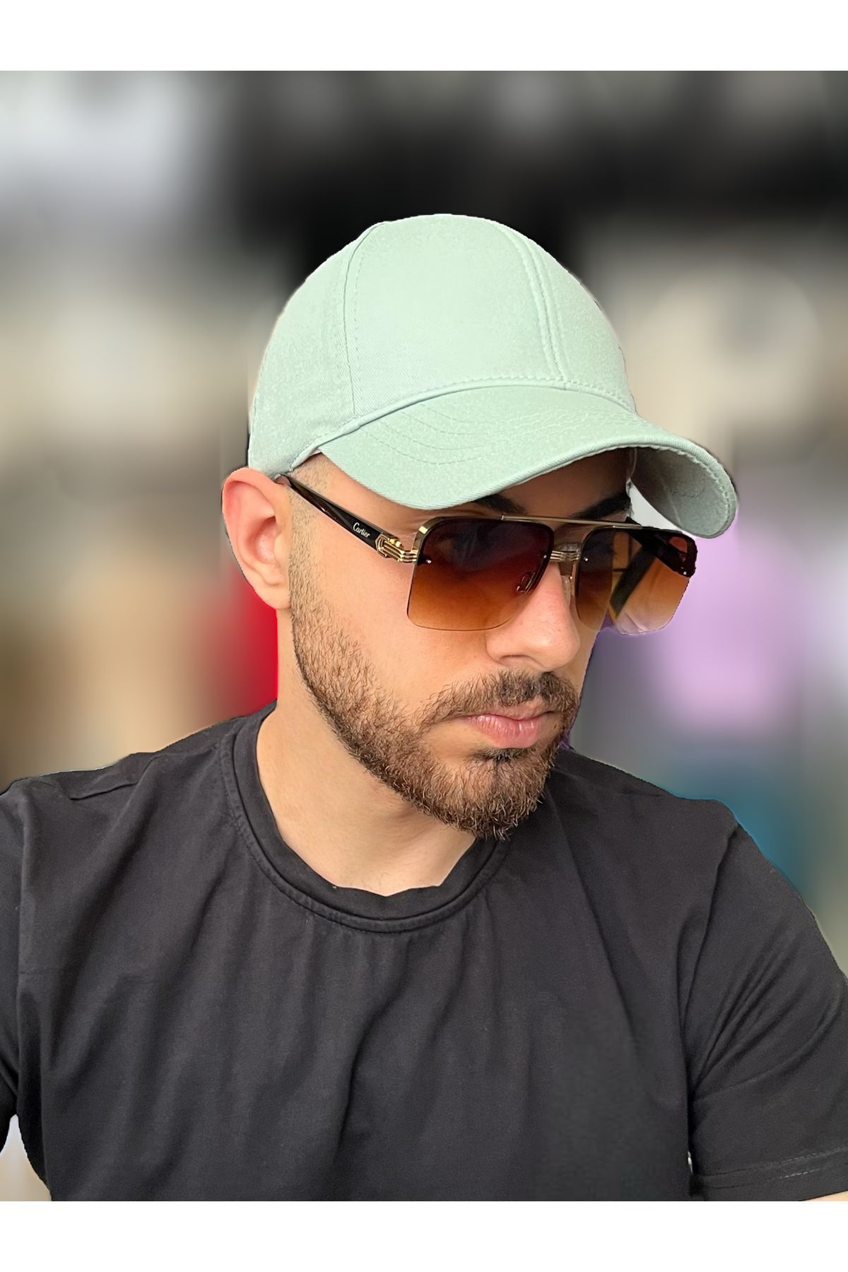 ZERAMİNE Düz Şapka Unisex Model %100 Pamuklu Cırtlı Ayarlanabilir Kadın-Erkek