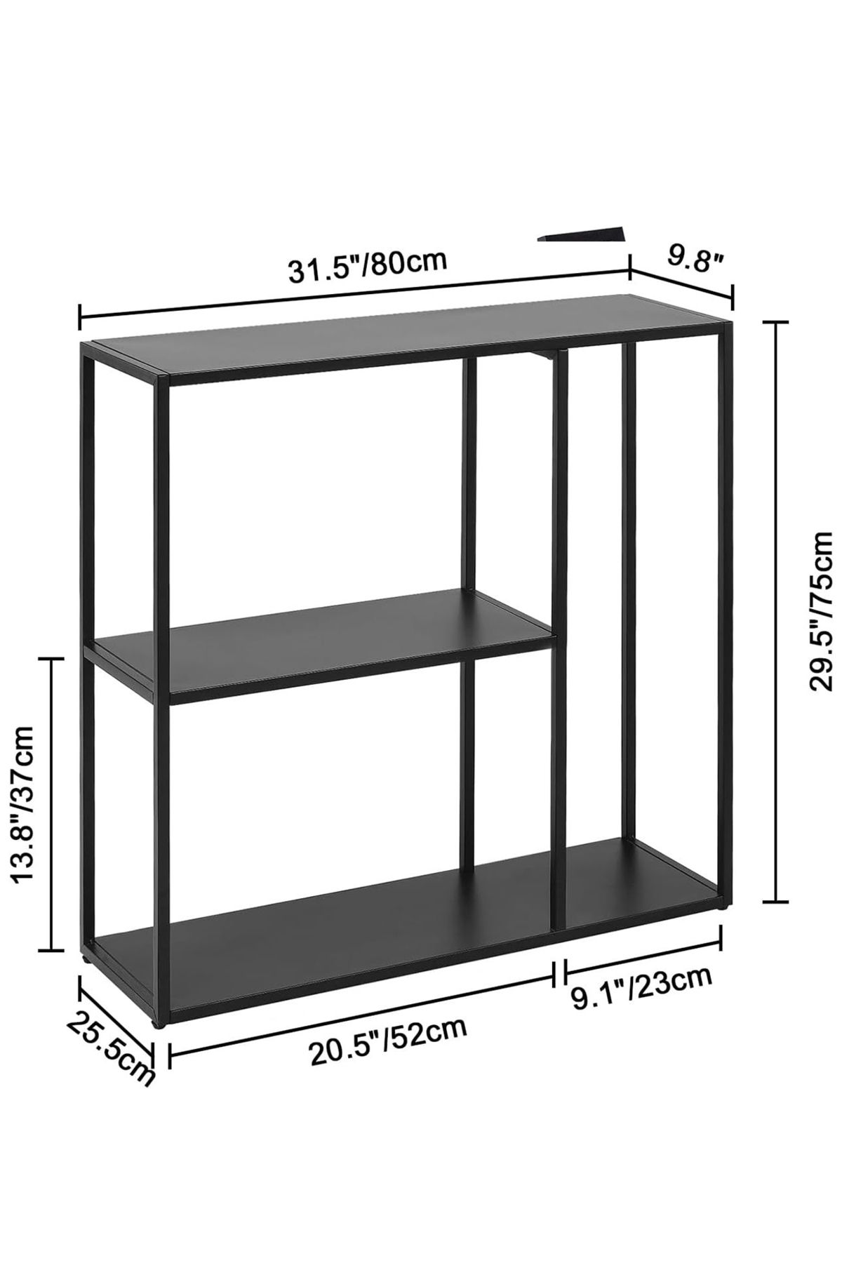 sharpdo-Sharpdo 3-Layer Metal Console Table, Foyer Table 7