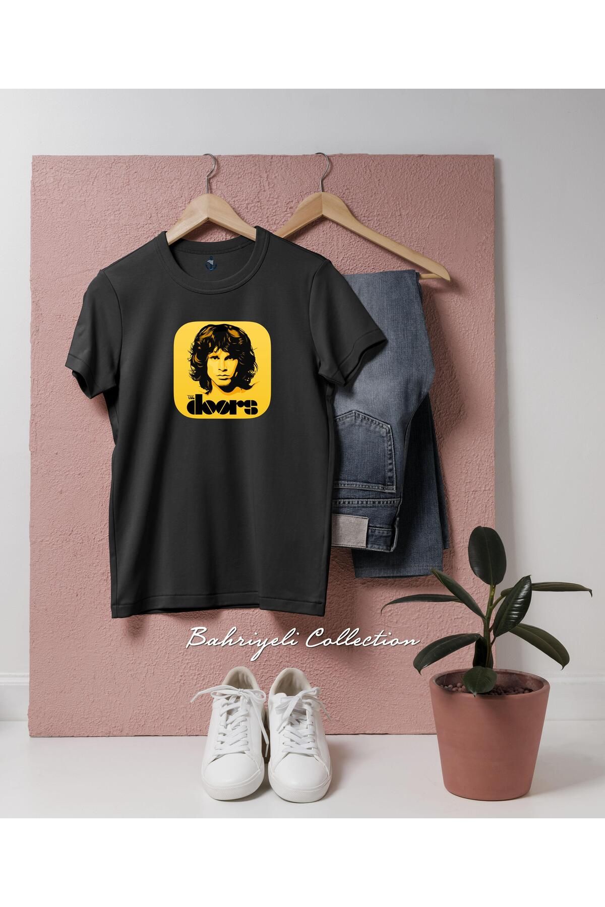 bahriyeli.jpeg Oversize Jim Morrison The Doors Musician Singer Tasarımlı Unisex T-Shirt