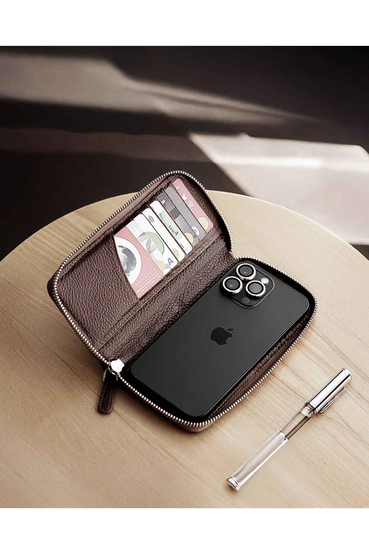 Valerian Luxury Bags & Organizers Hakiki Deri Portföy Cüzdan - Unisex