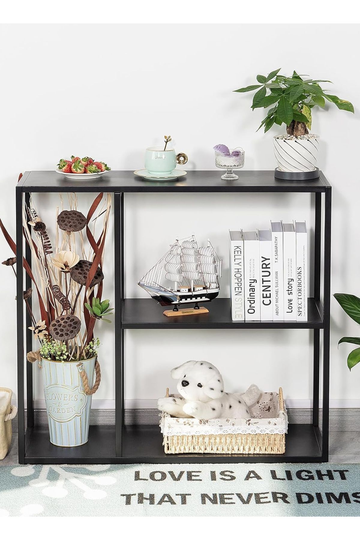 sharpdo-Sharpdo 3-Layer Metal Console Table, Foyer Table 3