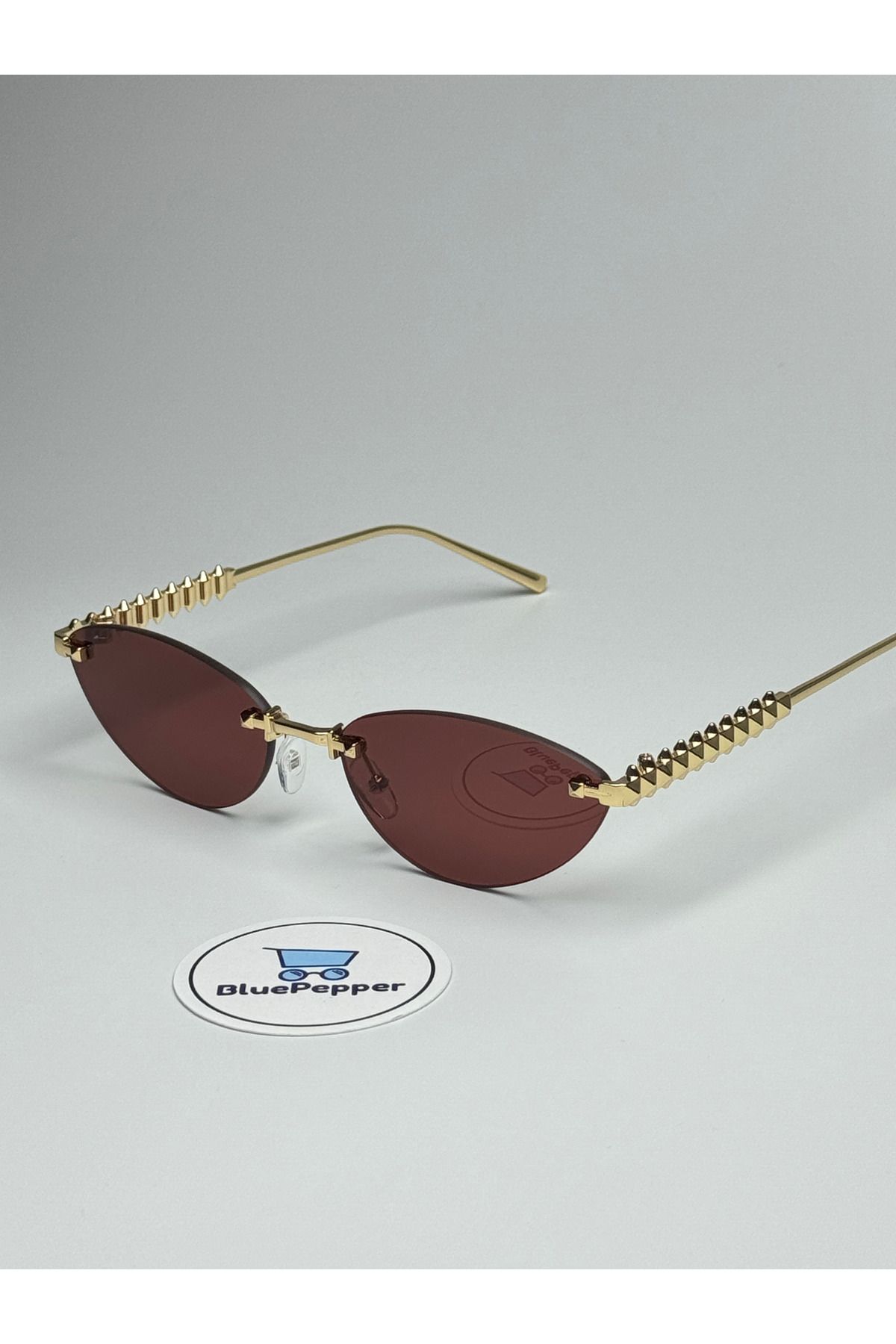 BluePepper CARTYY V4 BORDO GÜNEŞ GÖZLÜĞÜ Cateye Çerçeve 60-18-143 ekartman