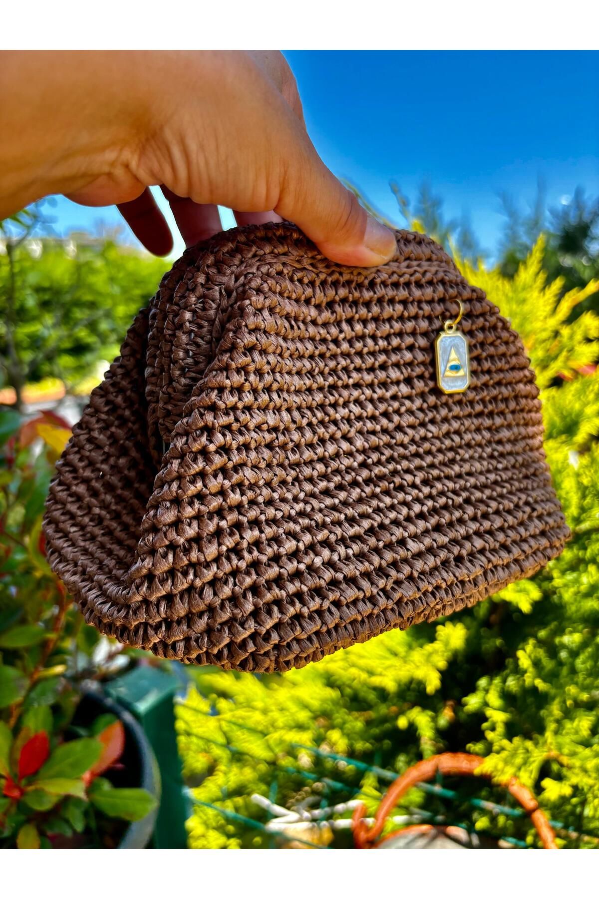 UNİCORNS Hasır Çanta, Hasır Clutch, Hasır El Çantası, Burslu Hasır Çanta , Mini Hasır Çanta