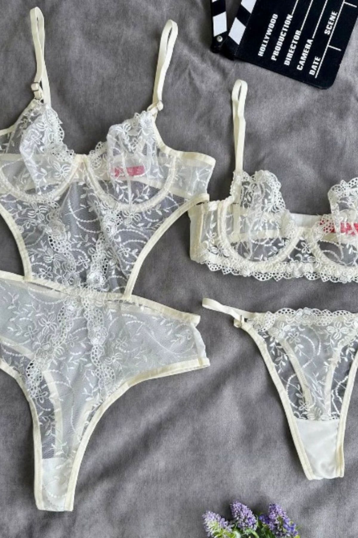 RosalynStore Rosalyn Desenli Tasarım Takım 2 li Set