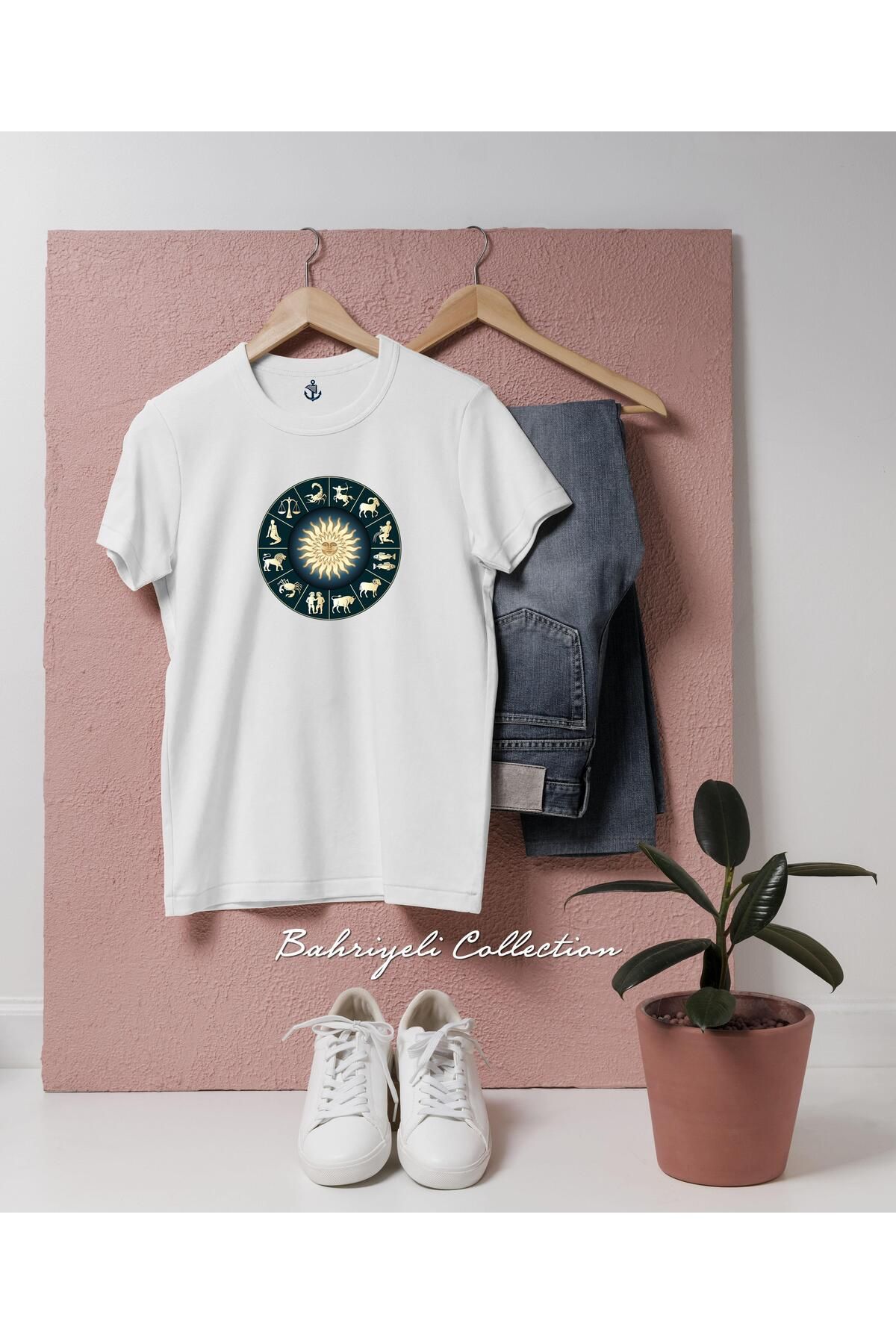 bahriyeli.jpeg Oversize Zodiac Astrology Horoscope Tasarımlı Unisex T-Shirt