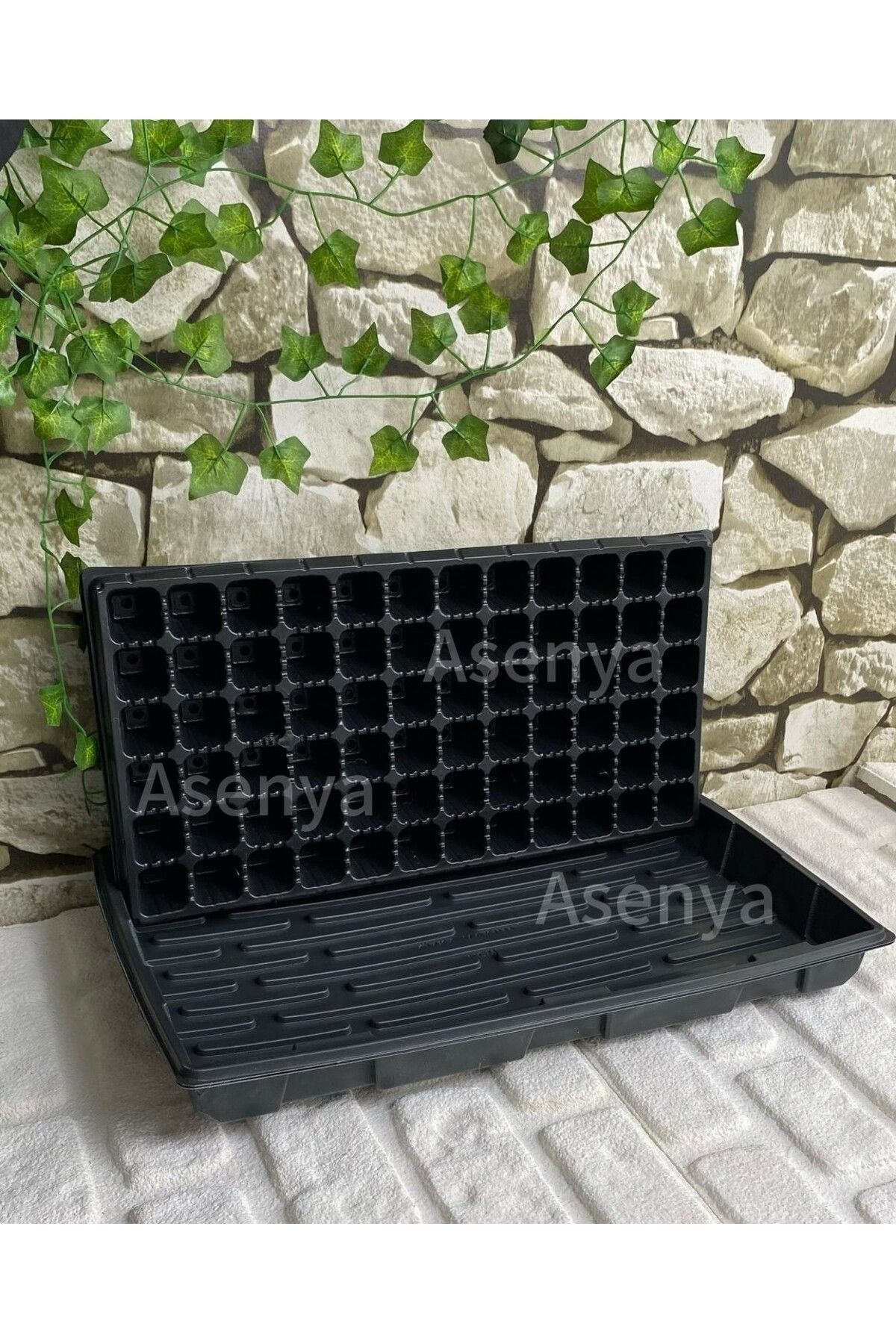 Asenya 5 Adet 72 Göz Fide Viyolü Ve 5 Adet Derinlik 5 cm Fide Viyol Tepsisi Fide Viyolleri Viyol Altlığı