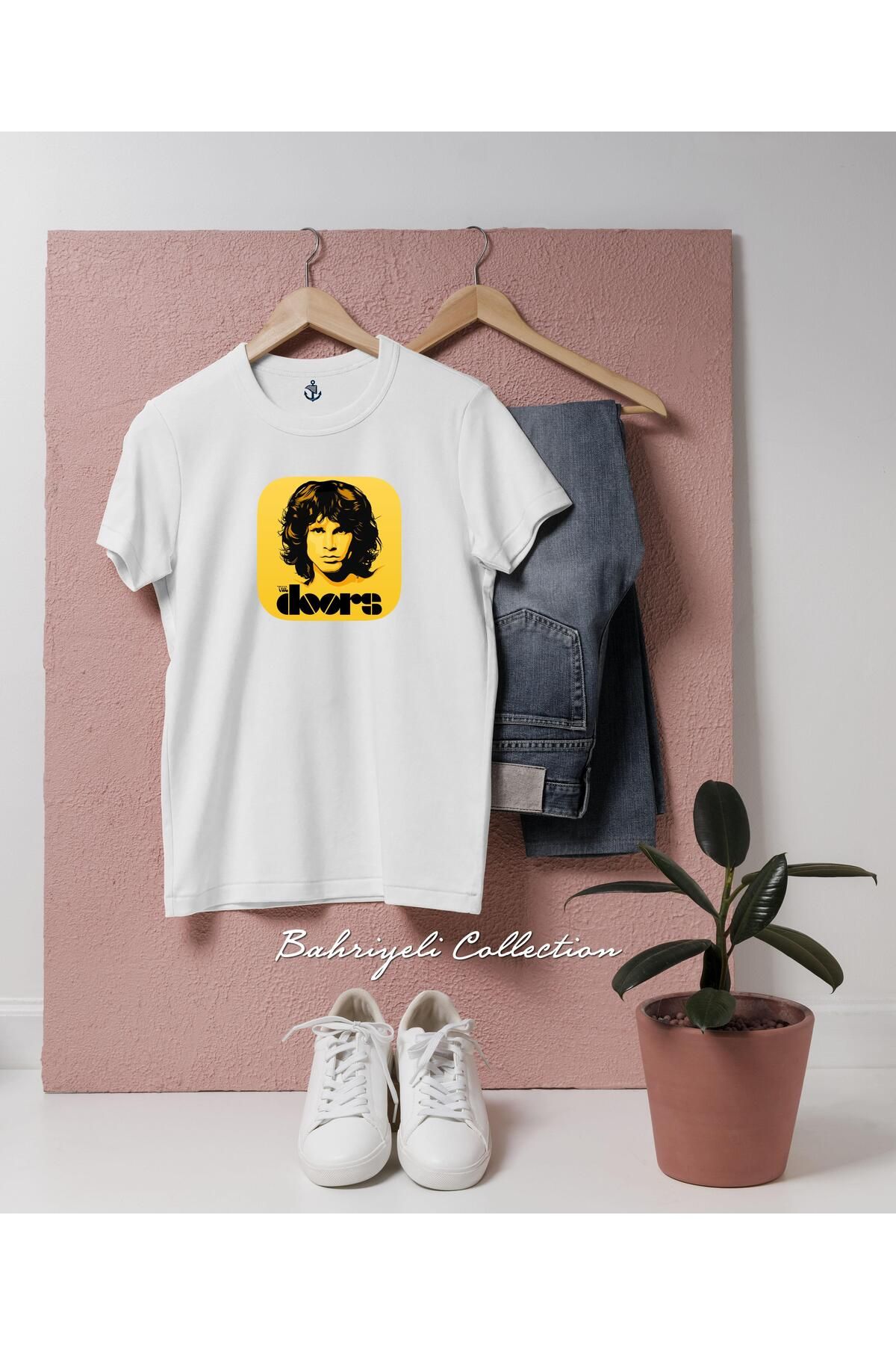 bahriyeli.jpeg Oversize Jim Morrison The Doors Musician Singer Tasarımlı Unisex T-Shirt