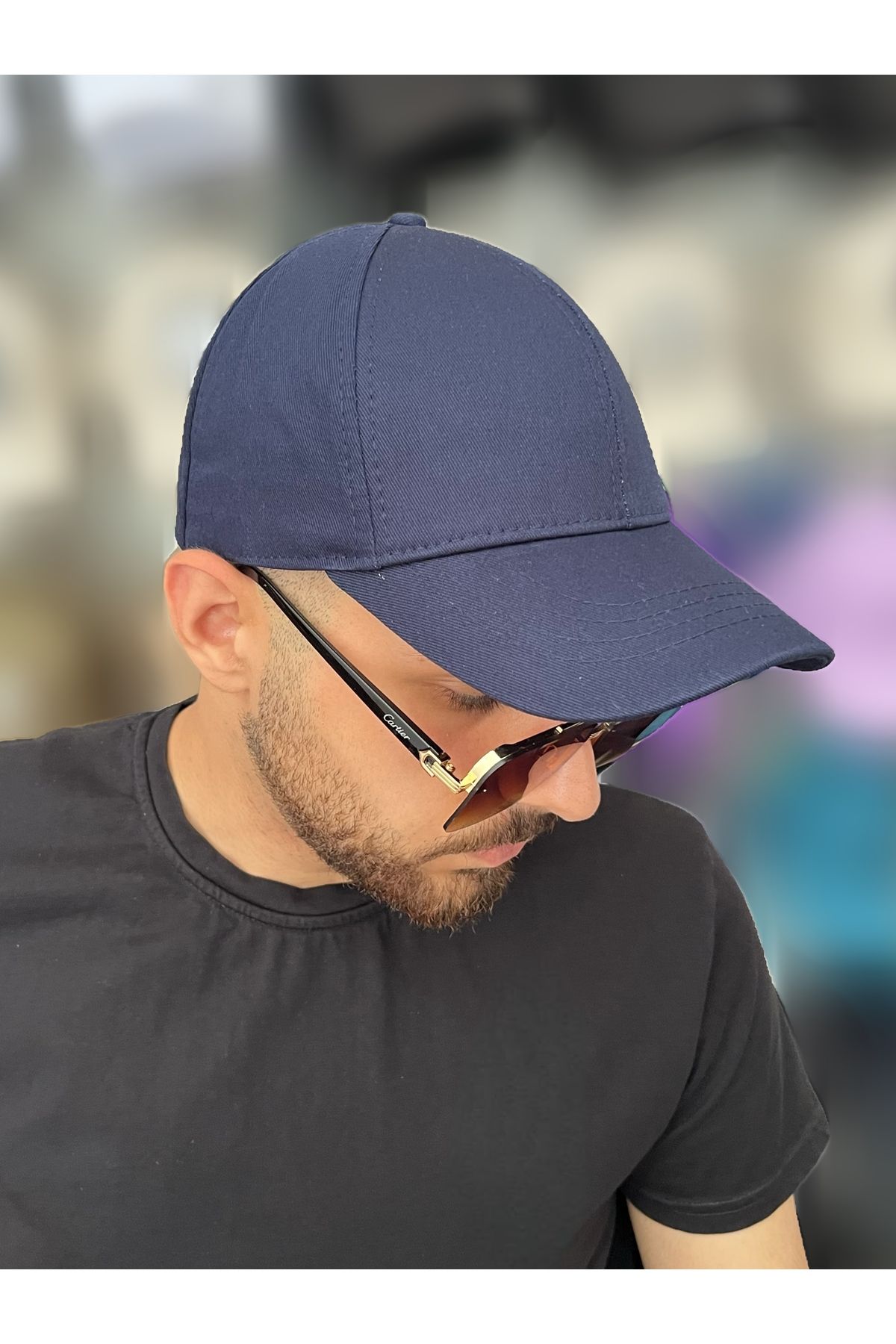 ZERAMİNE Düz Şapka Unisex Model %100 Pamuklu Cırtlı Ayarlanabilir Kadın-Erkek