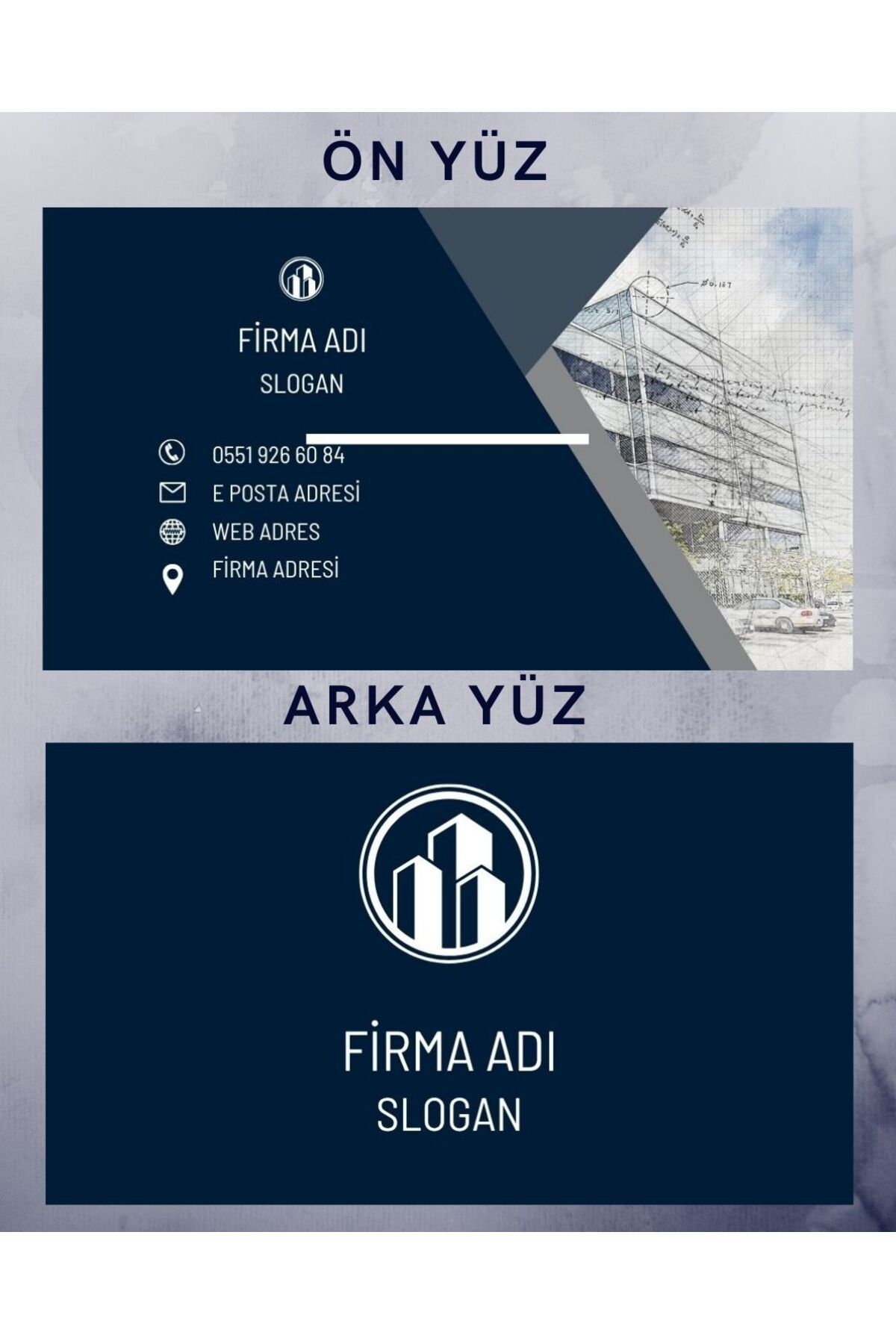 Dekorella Kişiye Özel Kartvizit Tasarımı ve Baskısı – 1000 Adet – 350 gr Mat veya Parlak – 85x55 mm K1017