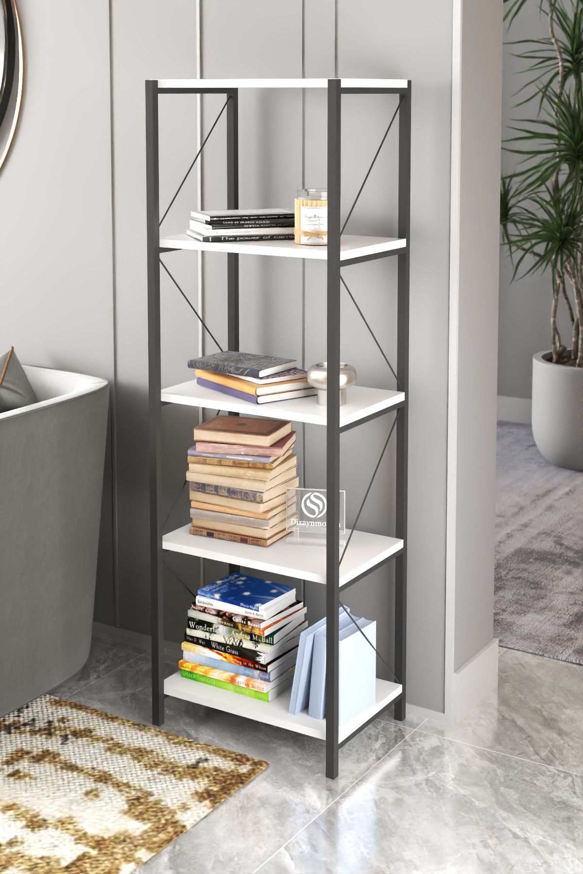 VayLife Çok Amaçlı Kapaksız Raflı Dolap 150x50x27 Beyaz