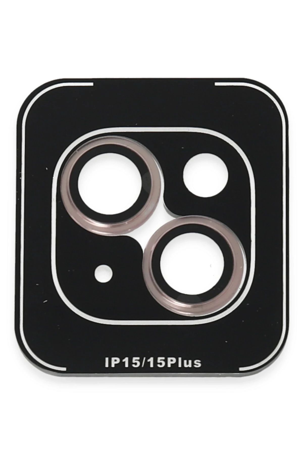 CepteToptan Joko iPhone 15 PVD Metal Kamera Lens - Pembe