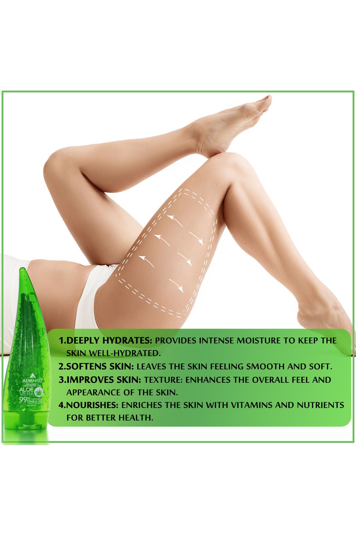 ALVANSO-Body firming and toning gel - helps improve skin elasticity - suitable for all skin types 3