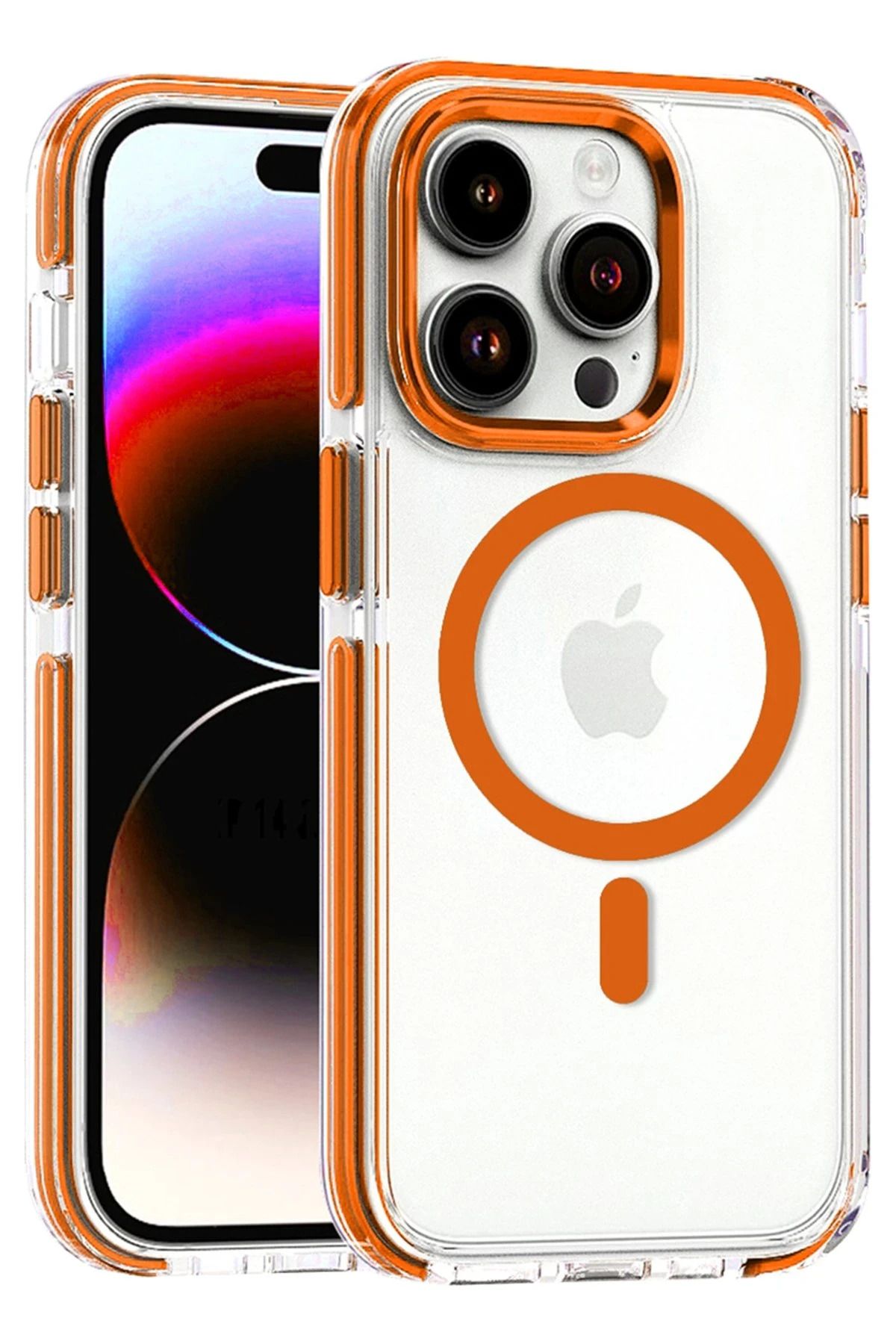 CepteToptan Joko iPhone 14 Pro Max Bella Magsafe Kapak - Turuncu