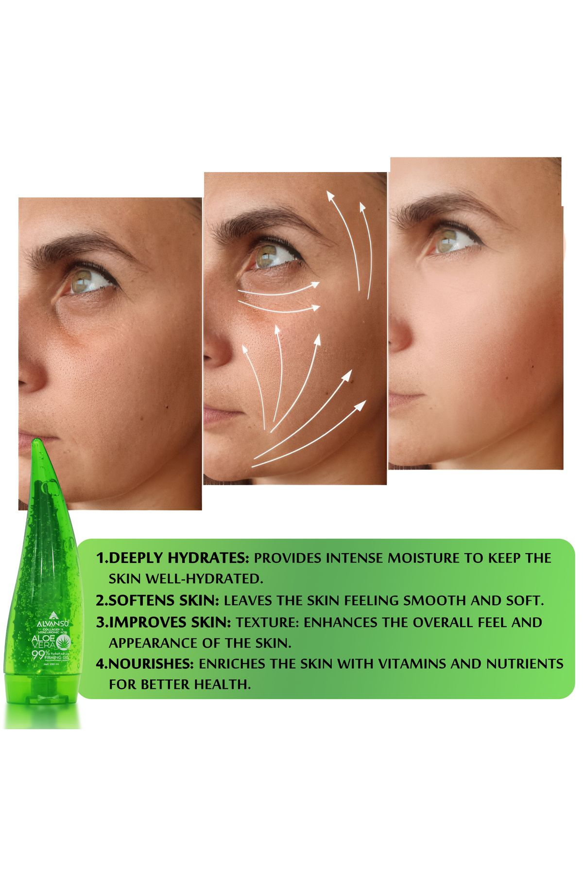 ALVANSO-Body firming and toning gel - helps improve skin elasticity - suitable for all skin types 2
