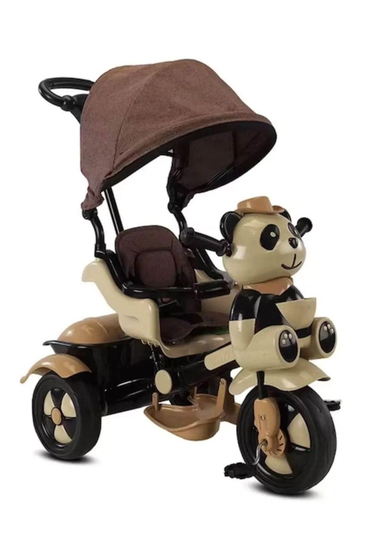 BabyHope Little Panda Kontrollü Bisiklet Kahve